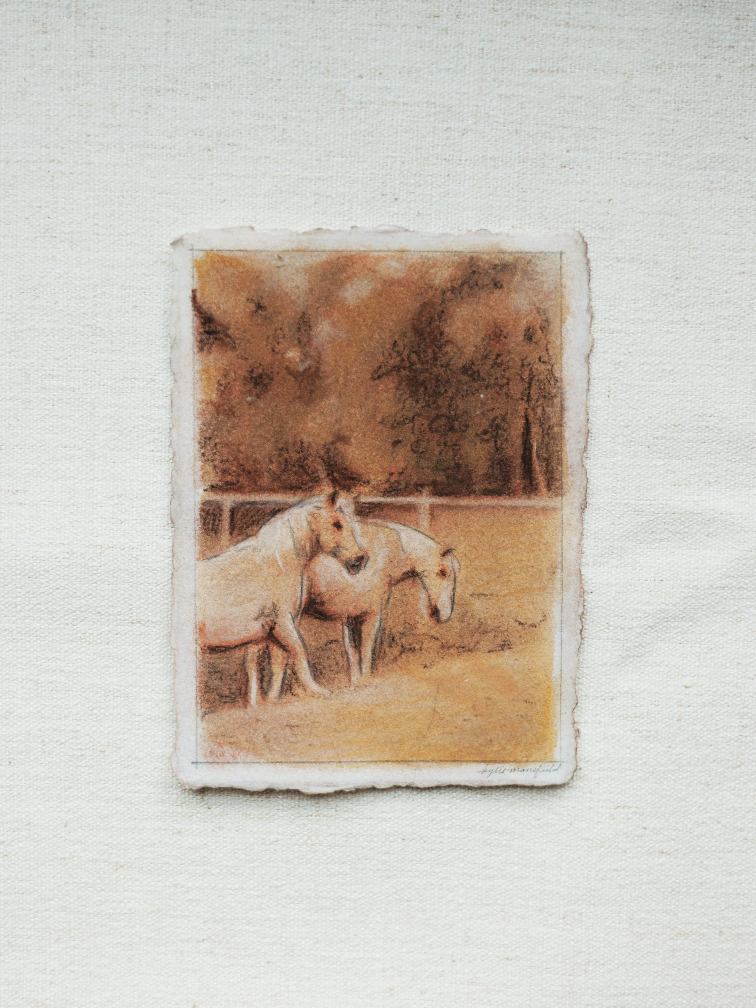 PAIR OF HORSES IN RUST