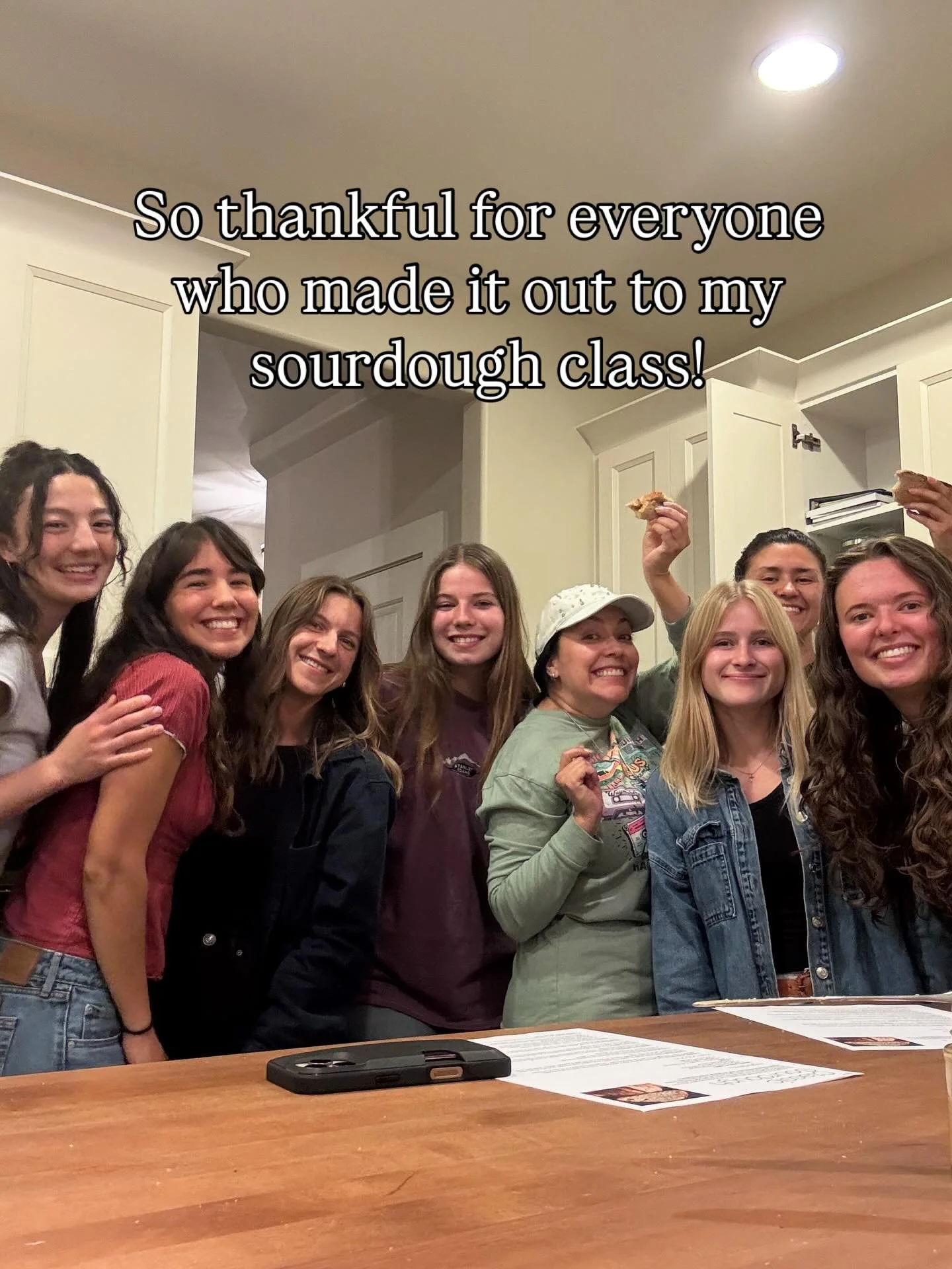 I had so much fun teaching this class! You all did amazing and I&rsquo;m thankful for each and every one of you. So excited for you guys to make your own sourdough now!
#sourdough #class #homemade #bread