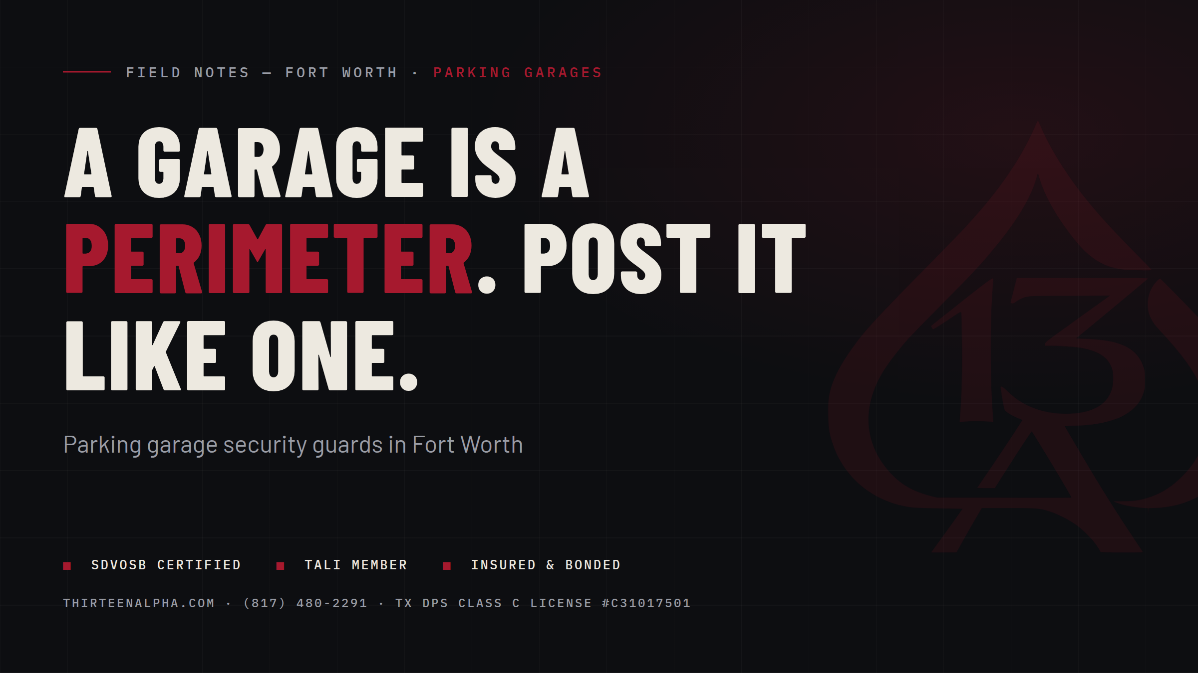 Parking Garage Security Guards in Fort Worth: What the Sept. 3 Shooting Changes