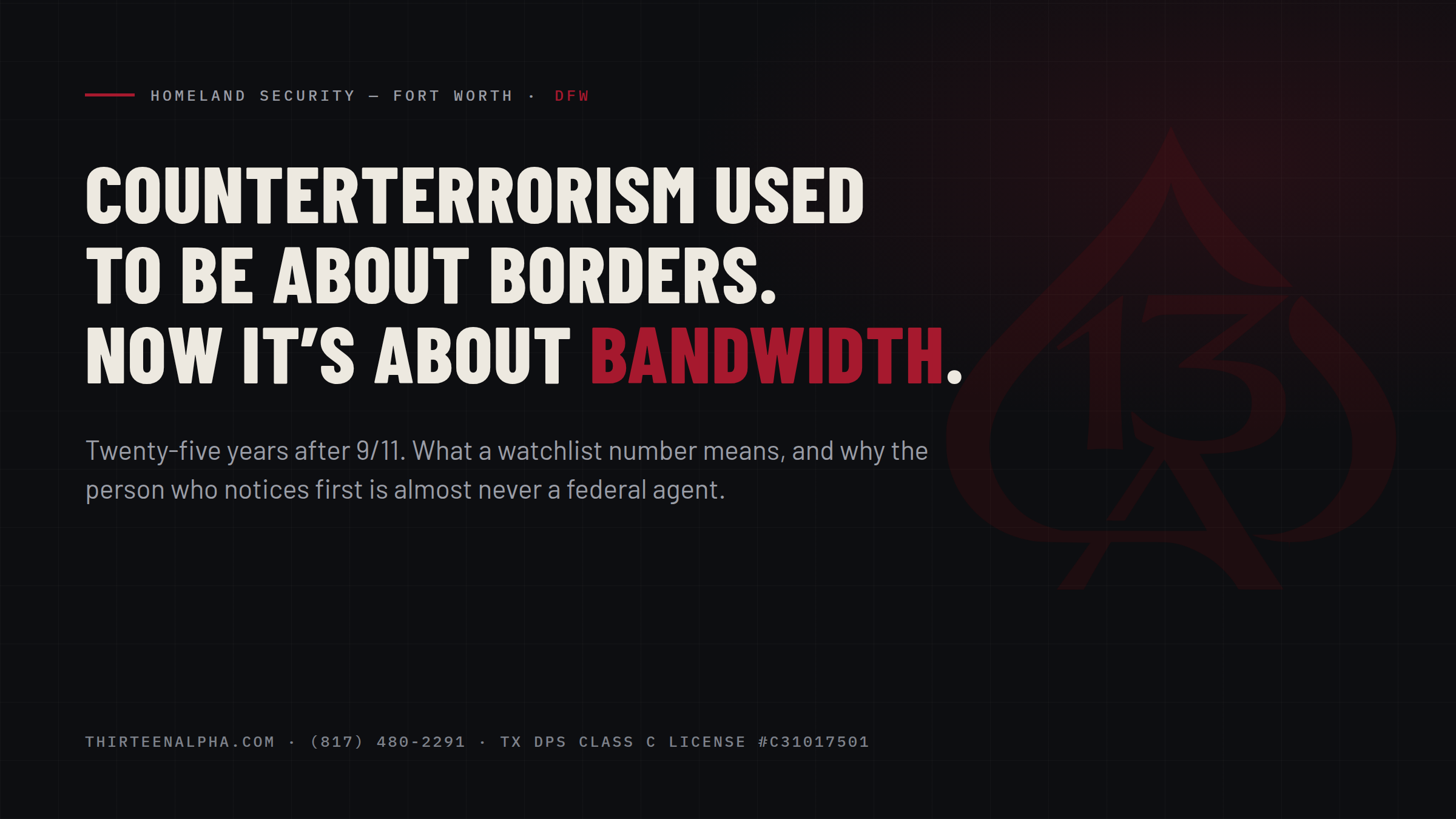 Counterterrorism Used to Be About Borders. Now It’s About Bandwidth.