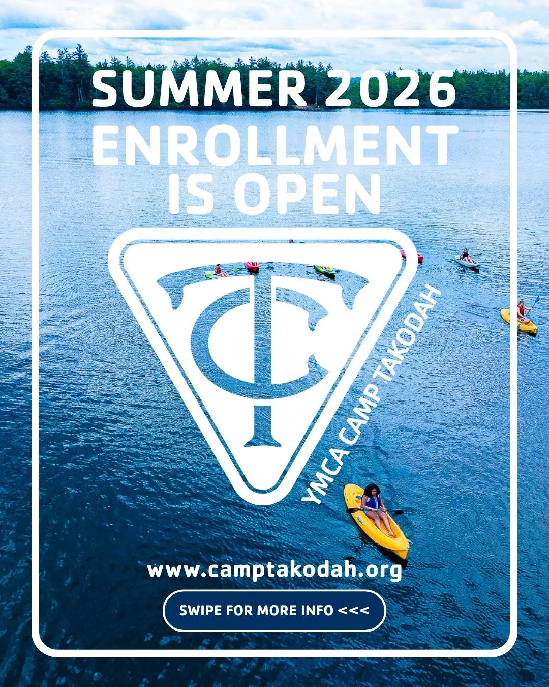 ⭐️ Enrollment for Summer 2026 is OPEN ⭐️
Whether you're returning for another summer or joining us for your first, we can't wait to spend the summer with you! 🛶🔻
With enrollment in full swing, spots are filling fast! Be sure to secure your spot