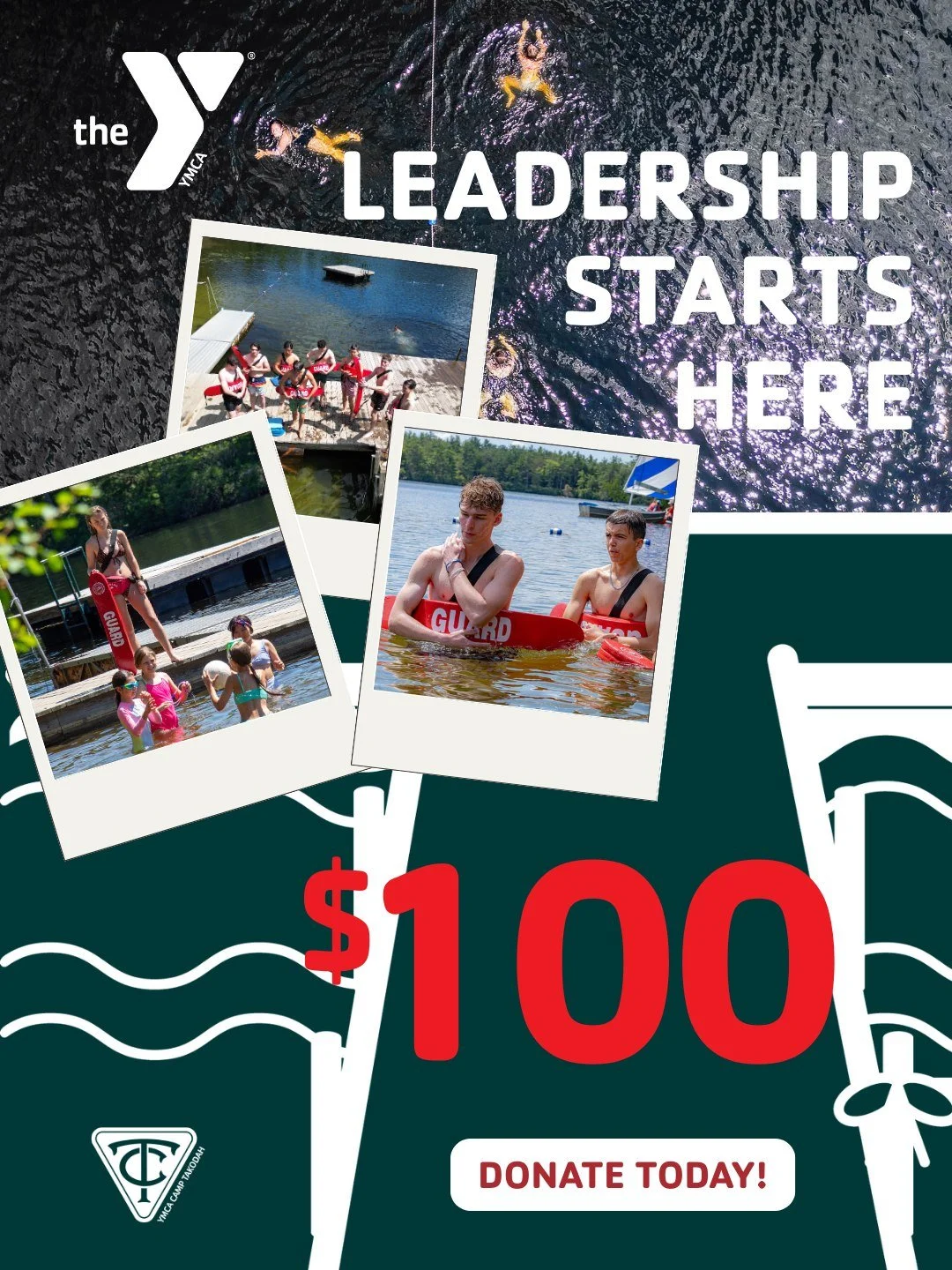 Leaders aren&rsquo;t born&mdash;they&rsquo;re trained. 💪

$100 covers Lifeguard Certification for one LIT (Leader in Training), building leadership and safety skills that benefit the whole camp.

Help us reach $27,750 by Giving Tuesday (December 2nd