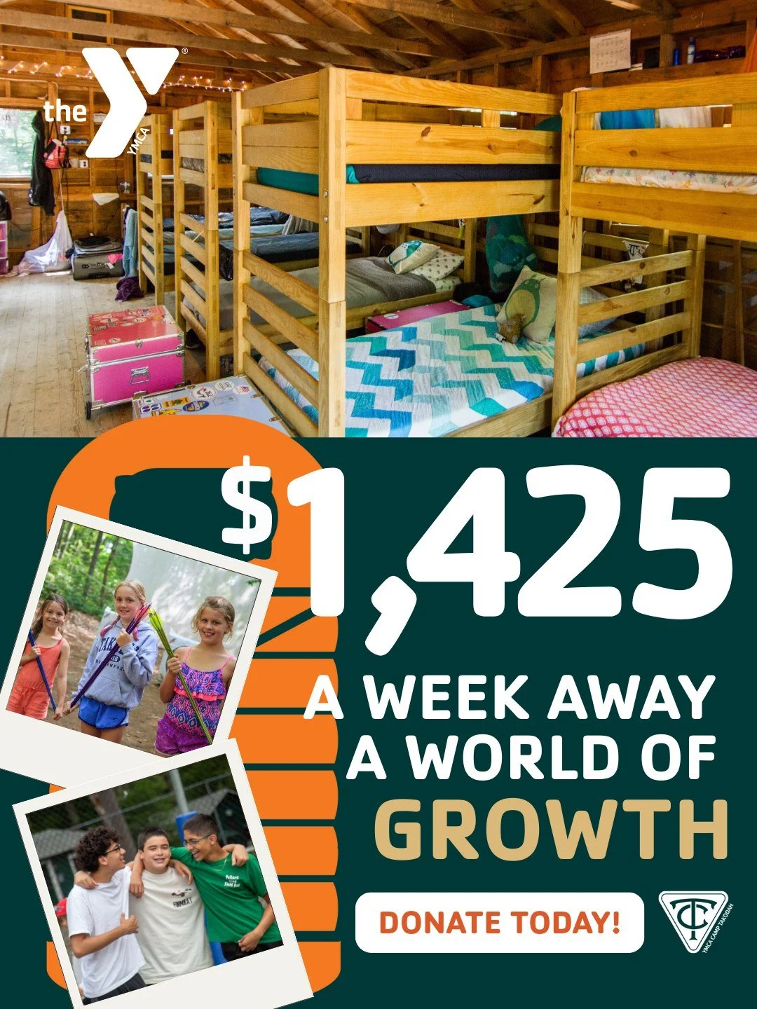 One week can change everything. 💛

$1,425 gives a child a full week at camp&mdash;complete with new friends, campfires, and confidence-building adventures.

We&rsquo;re aiming to raise $27,750 now through Giving Tuesday (December 2nd) to send more k