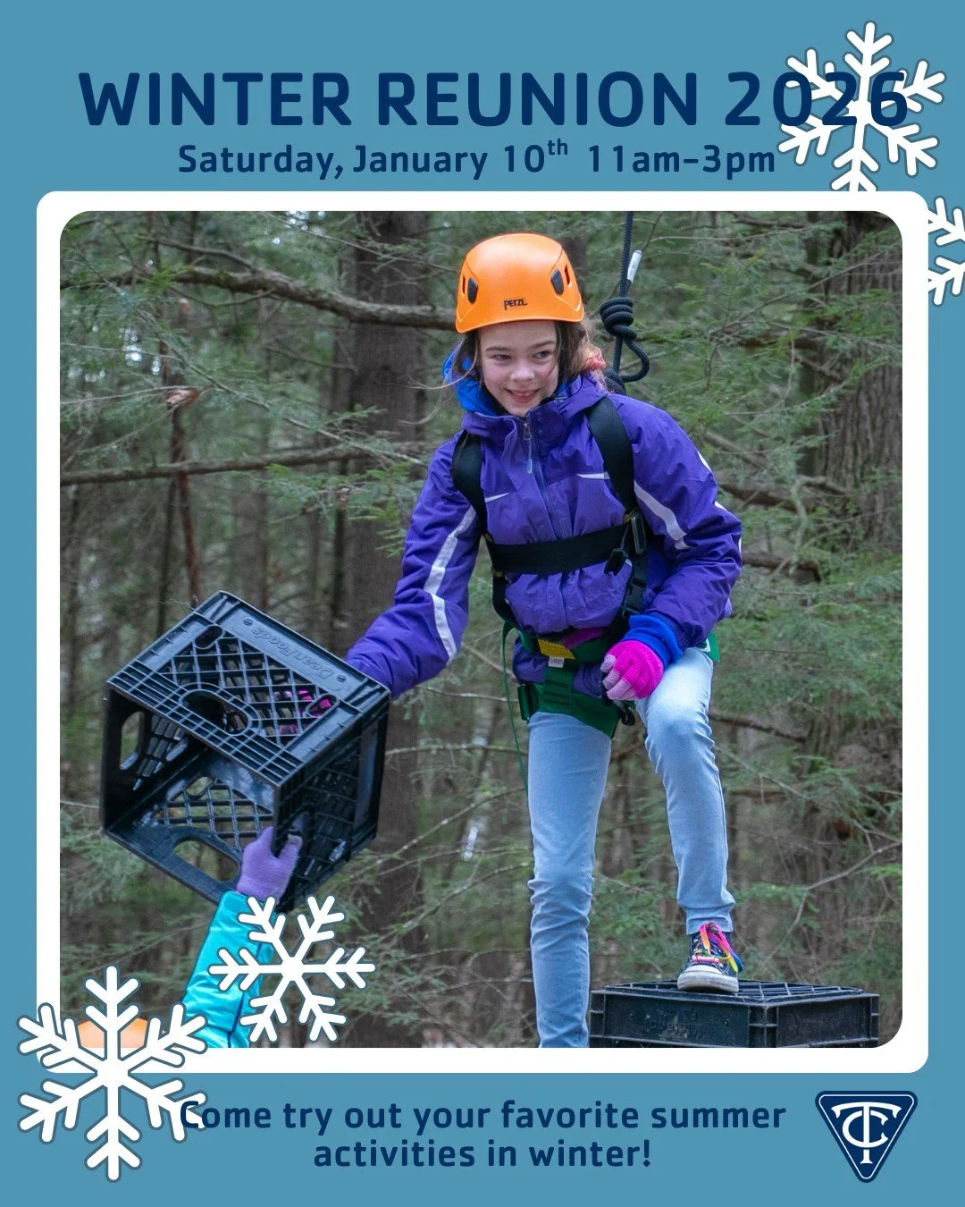 Winter Reunion is less than a month away! Join us at Takodah for a day full of crafts, games, s'mores, singing, and camp friends. This event is for ALL so tell your neighbors, family, and friends to join you at camp for the day!  RSVP at the LINK IN 