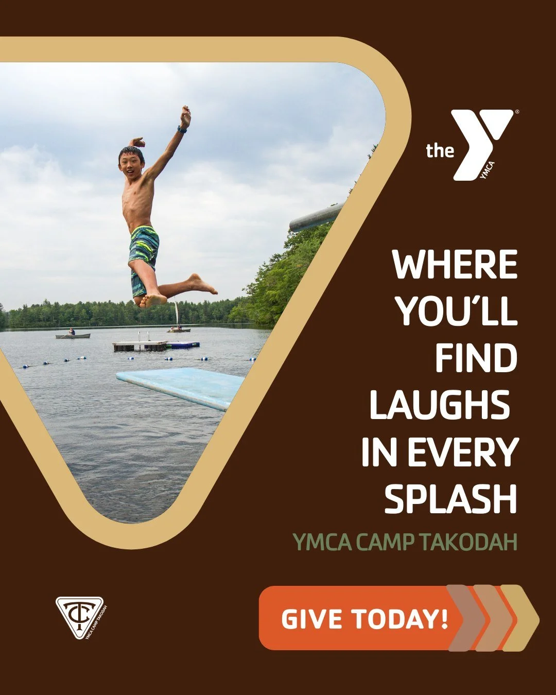 Joy, play, and confidence come together at Takodah&rsquo;s waterfront and beyond. Your donation supports safe facilities, strong programs, and access for every camper. Give by the end of the day to celebrate all that we have accomplished together in 