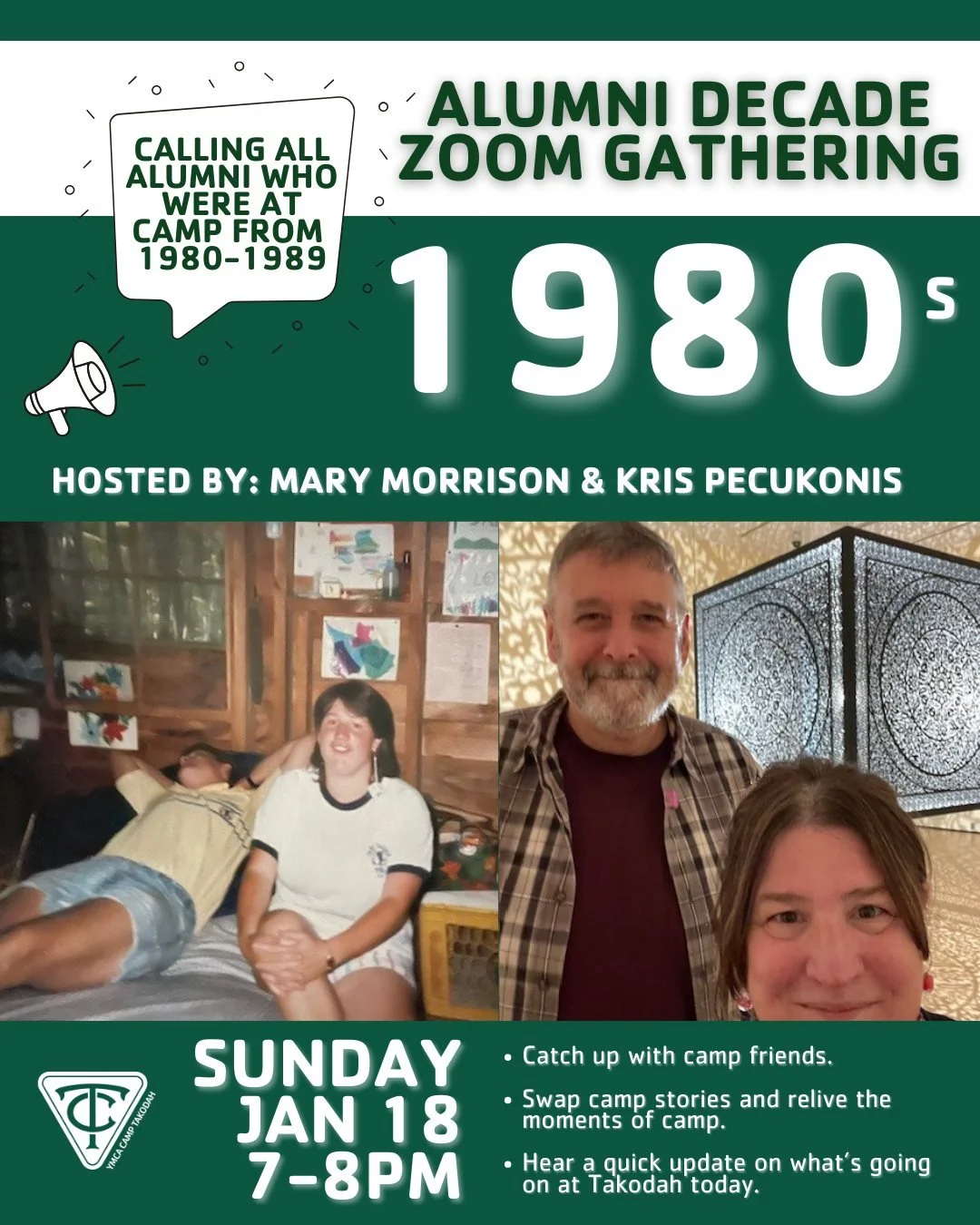 Alumni of the 1980s, join Mary Morrison &amp; Kris Pecukonis on Zoom tomorrow night at 7pmEST and reconnect with old friends!

🔗 LINK IN BIO