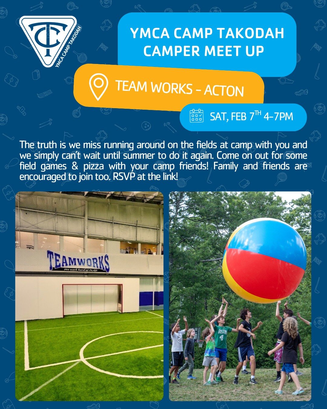 ⚽️🌲💙 Next Saturday, February 7th, you're going to want to meet us in Acton for an afternoon of camp fun! 

🔗LINK IN BIO