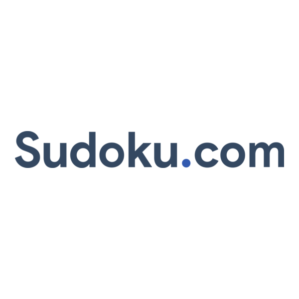 Sudoku.com logo in blue text on white background