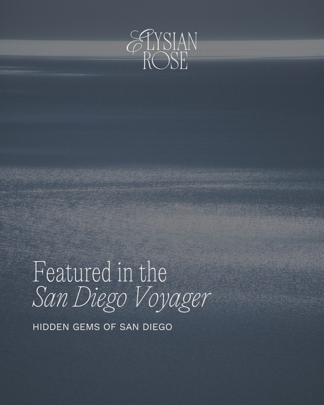 Elysian Rose Aesthetics &amp; Wellness was recently featured in the San Diego Voyager! 

Visit the link in bio and click the press button to read the article featuring our studio under Hidden Gems of San Diego County. 🌊

#encinitas #ranchosantafe #e