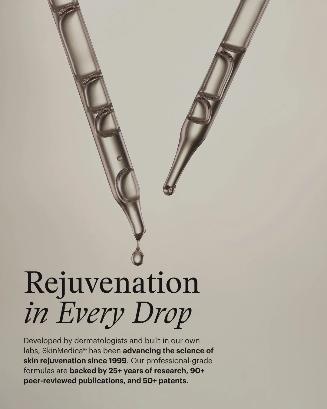 For over 25 years, @SkinMedica has been pioneering the science of skin rejuvenation and growth factor innovation.
 
✨ Clinically proven, professional-grade formulas
✨ Backed by 90+ peer-reviewed publications and 50+ patents
✨ Trusted by dermatologist