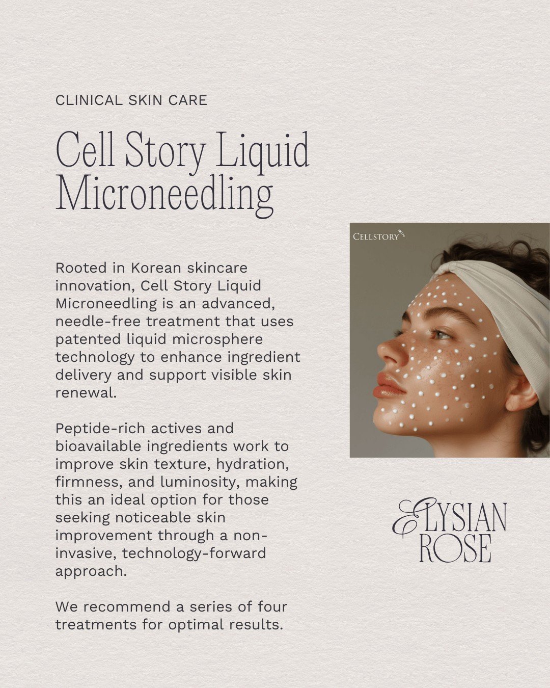 Curious about the hype surrounding Korean skincare? ✨

Cell Story Liquid Microneedling is one example of the innovative treatments that have helped put Korea at the forefront of skin renewal.

Learn more in the graphic above.

Book via the link in bi