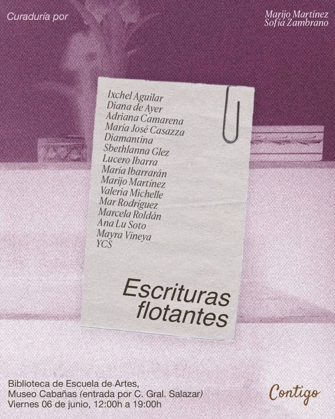 Escrituras flotantes Flyer