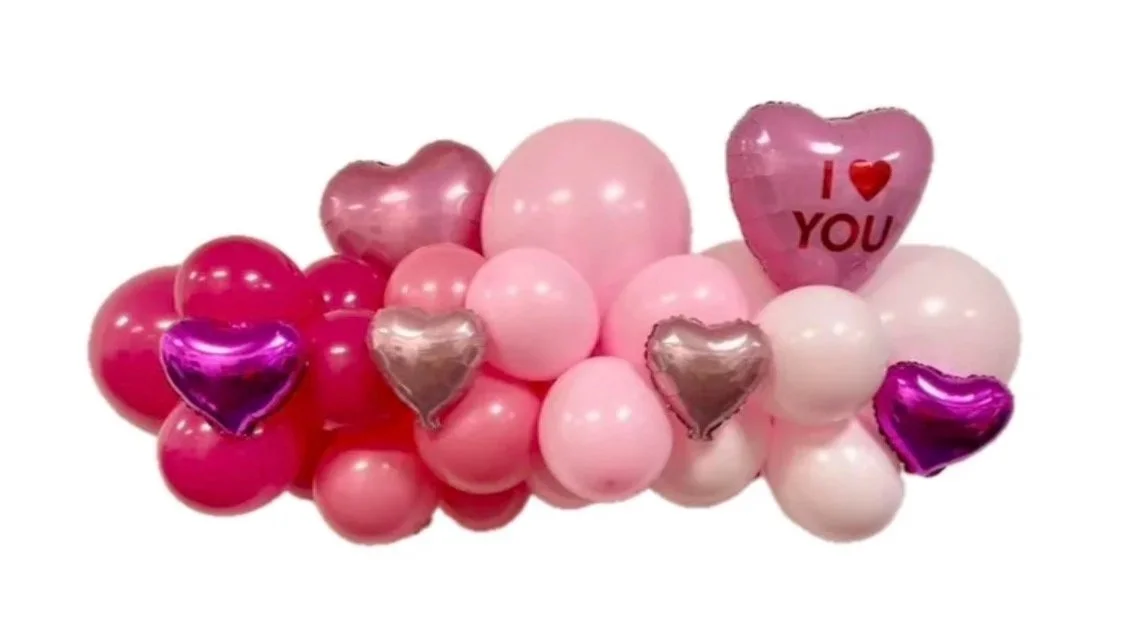 4ft Valentine Balloon Self-Hung Garland