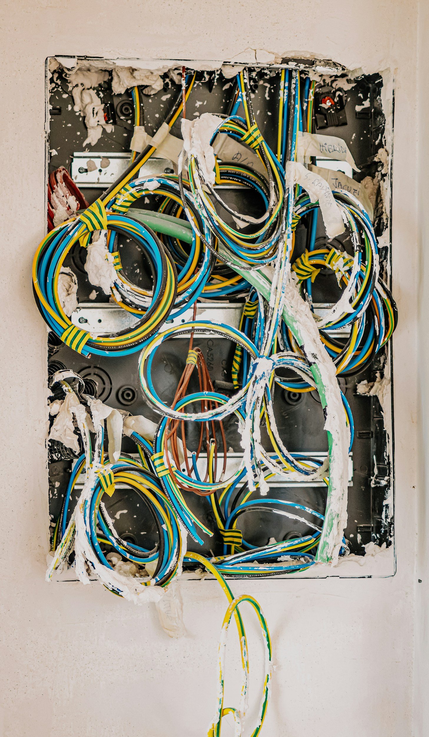 a photo of colorful wires