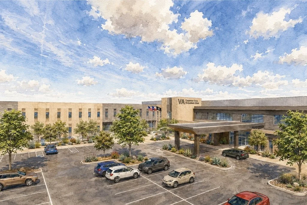 Birdseye view rendering of VA Copperas Cove Outpatient Clinic