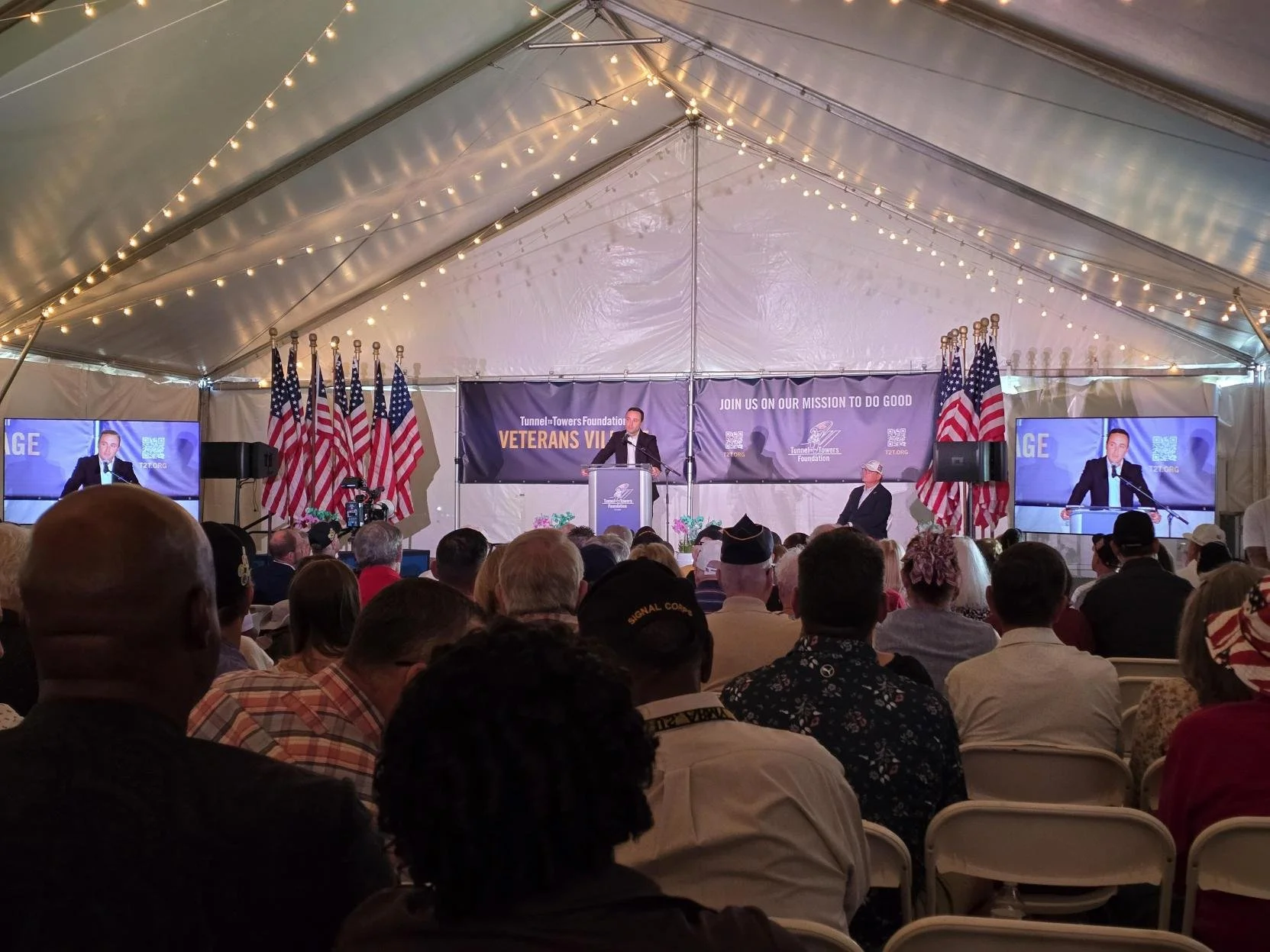 Grand Opening ceremony at Tunnel to Towers Veterans Village in Memphis, TN.