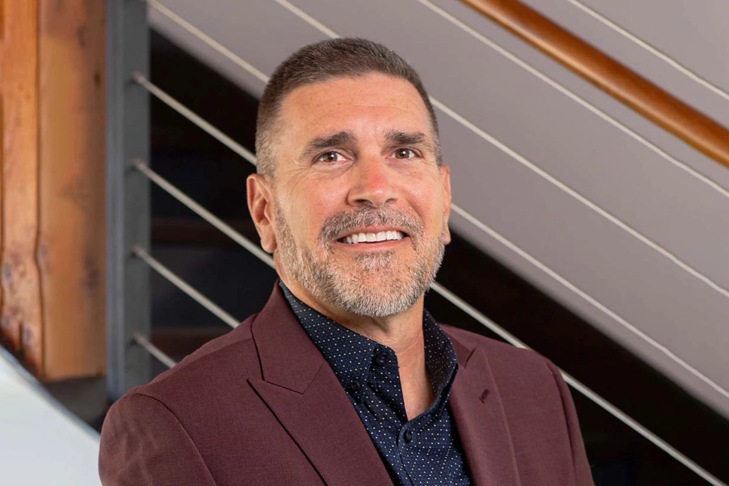 Frank Ternasky in maroon sport coat