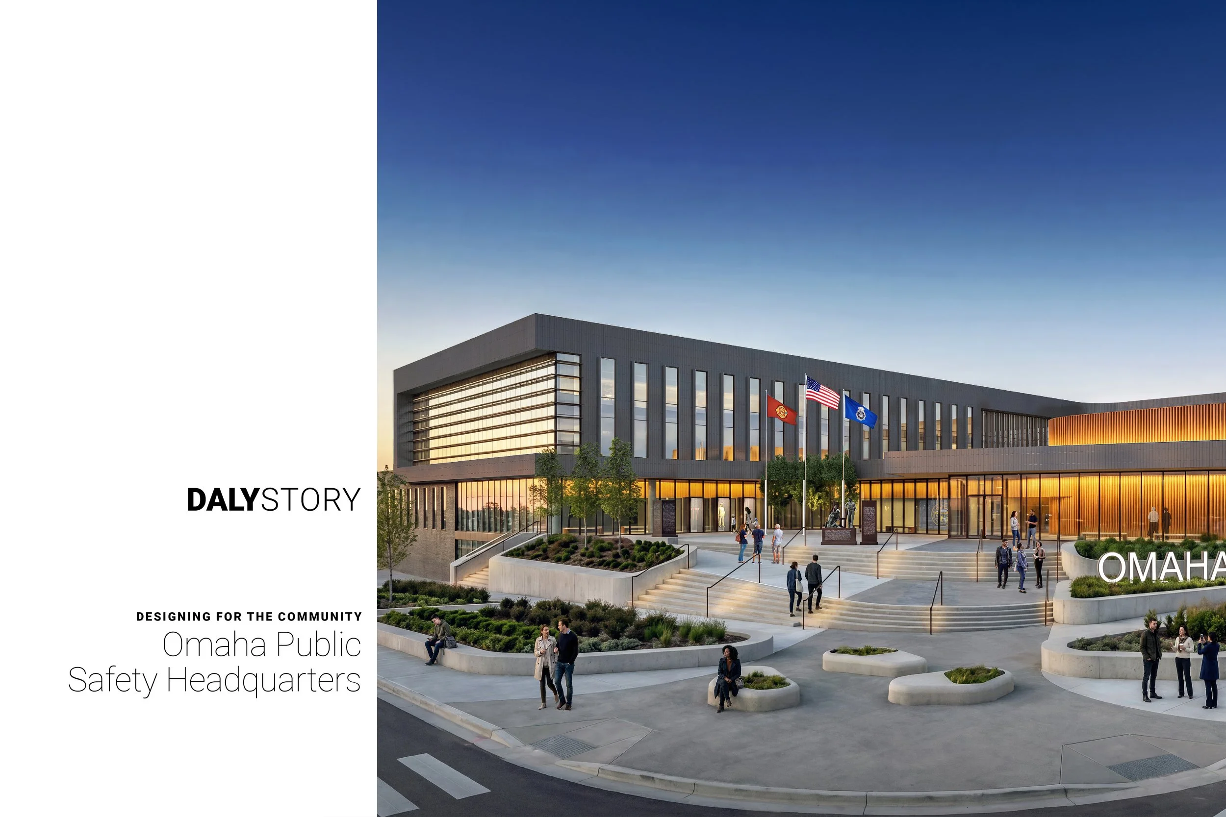 DALY STORY | Designing for the community. Omaha Public Safety Headquarters. Rendering of new headquarters for police and fire departments.