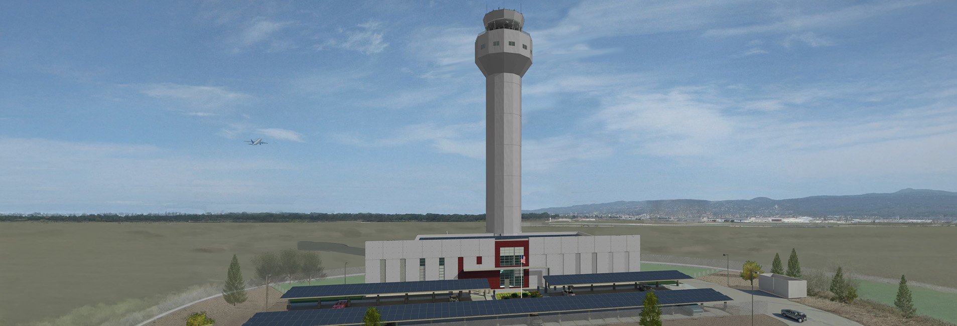 Oakland International Airport, Air Traffic Control Tower and Base Building 
