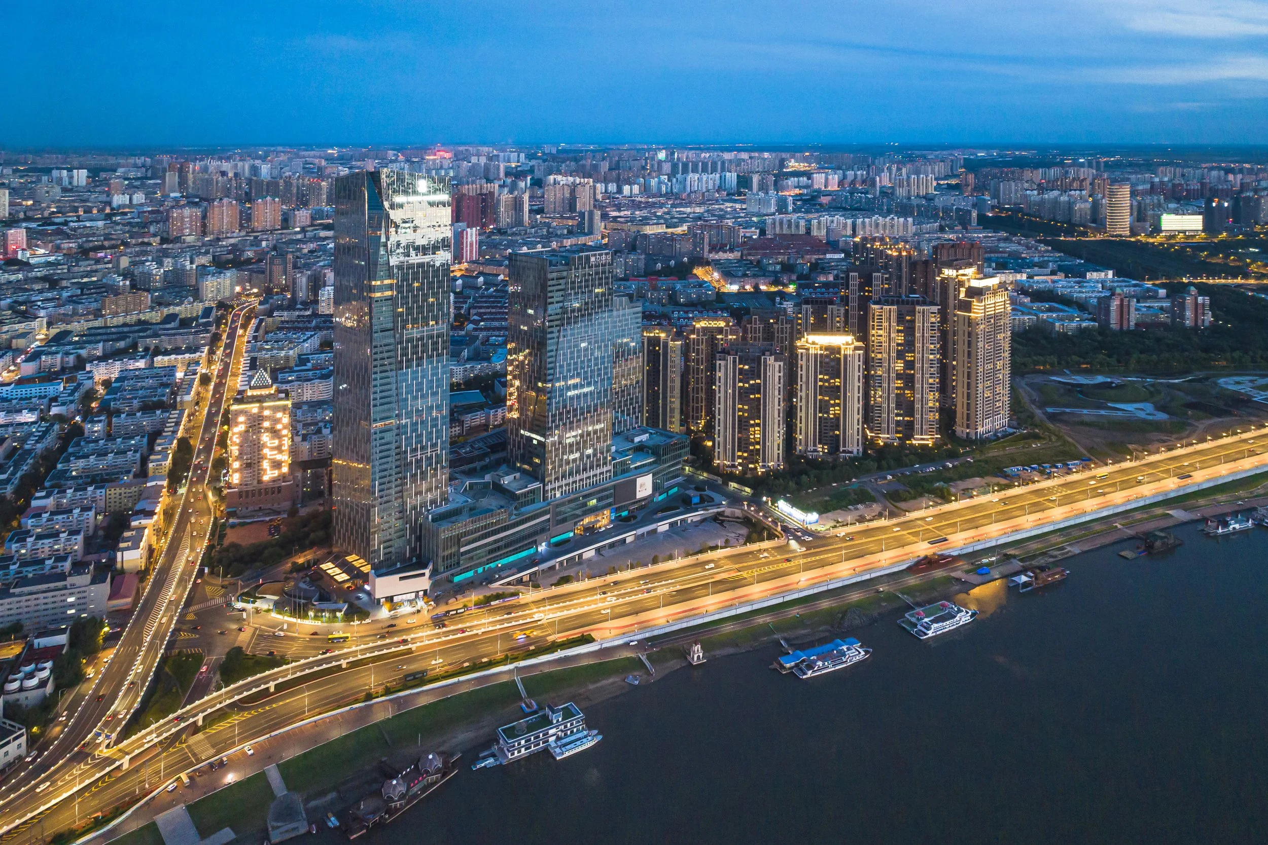 Birdseye view of the RF Jiang New Town