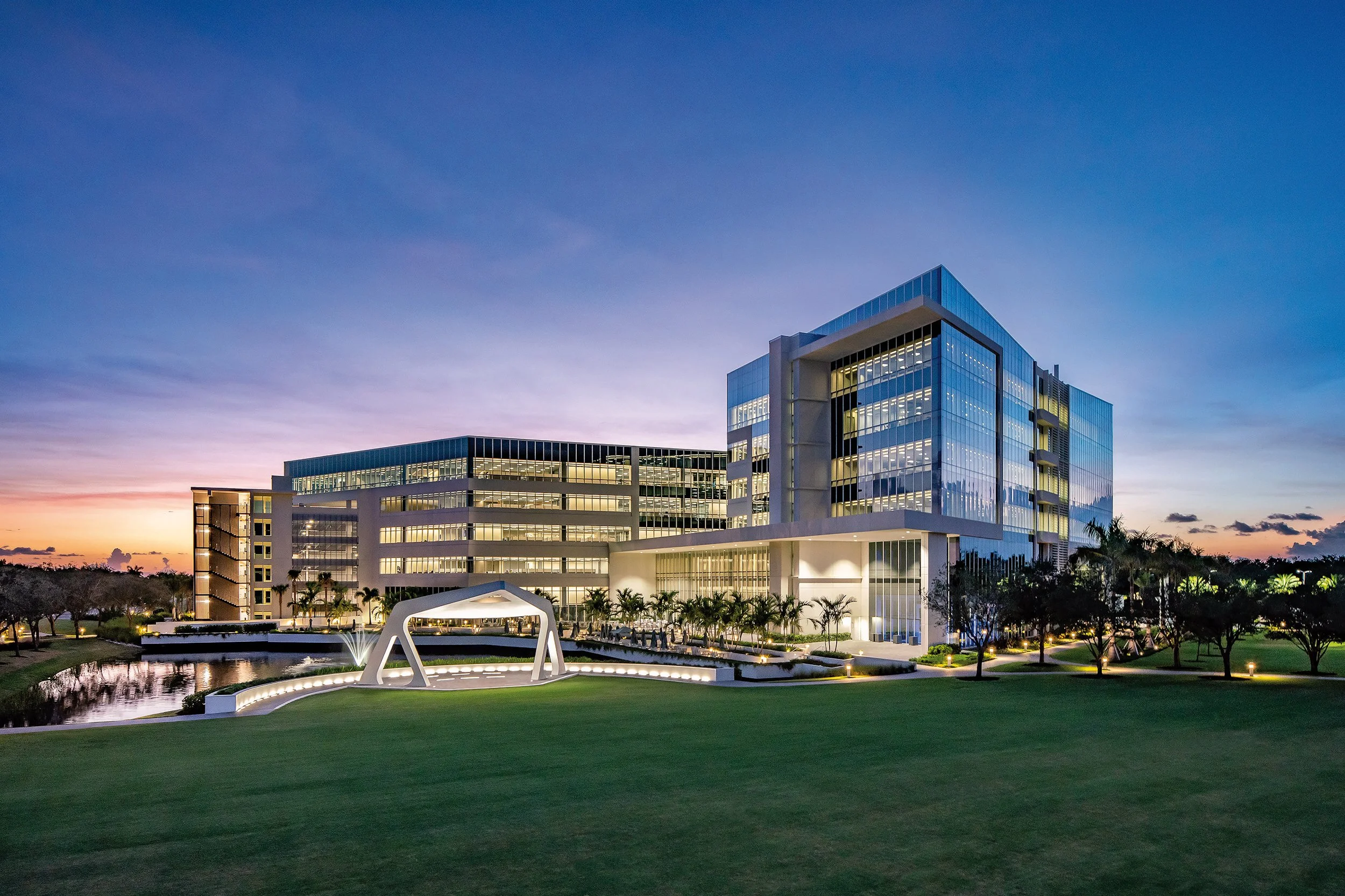 A view of the Arthrex corporate campus.