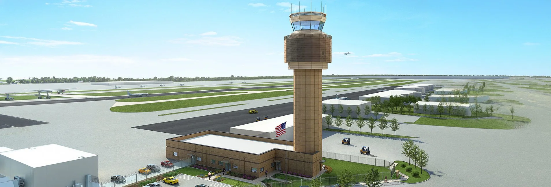 Toledo Express Airport, Air Traffic Control Tower and Base Building