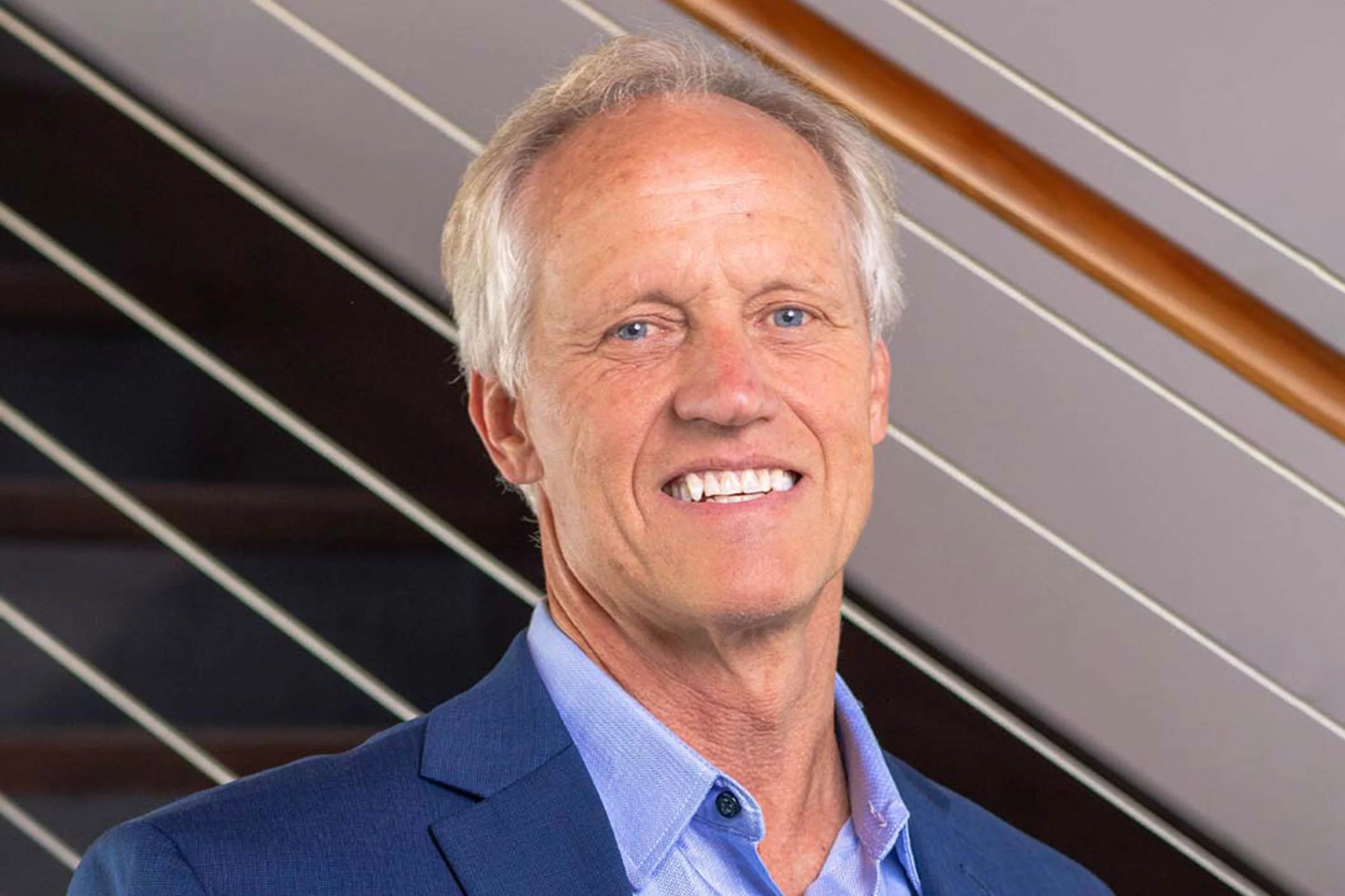 Dave Irelan in navy sport coat