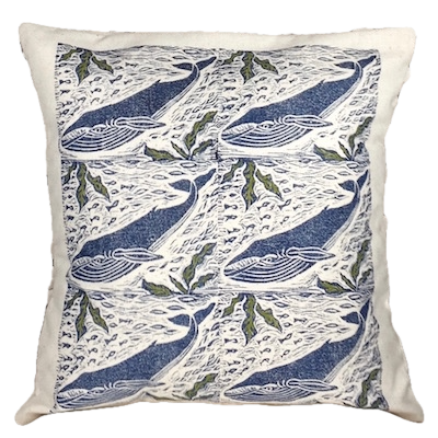 Blue Whale Pillow