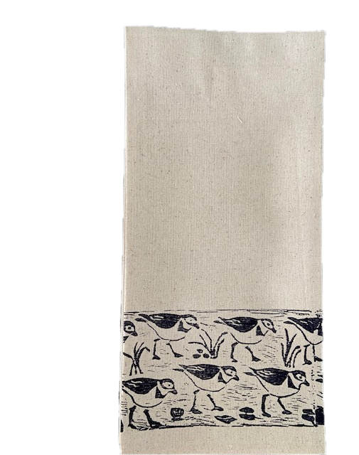 Piping Plovers Tea Towel