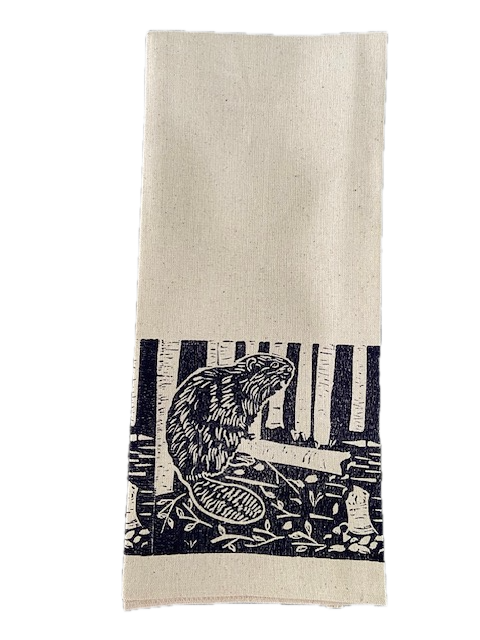 Beaver Tea Towel