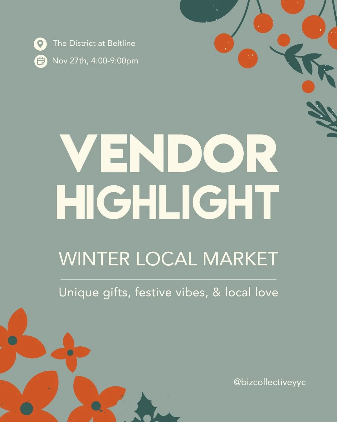 Meet your Winter Local Vendors: PART 4

The countdown is on! You&rsquo;ve met our amazing local makers, bakers, and artisans, and now it&rsquo;s almost time to shop!&nbsp;If you&rsquo;re looking for unique, high-quality, one-of-a-kind gifts this seas