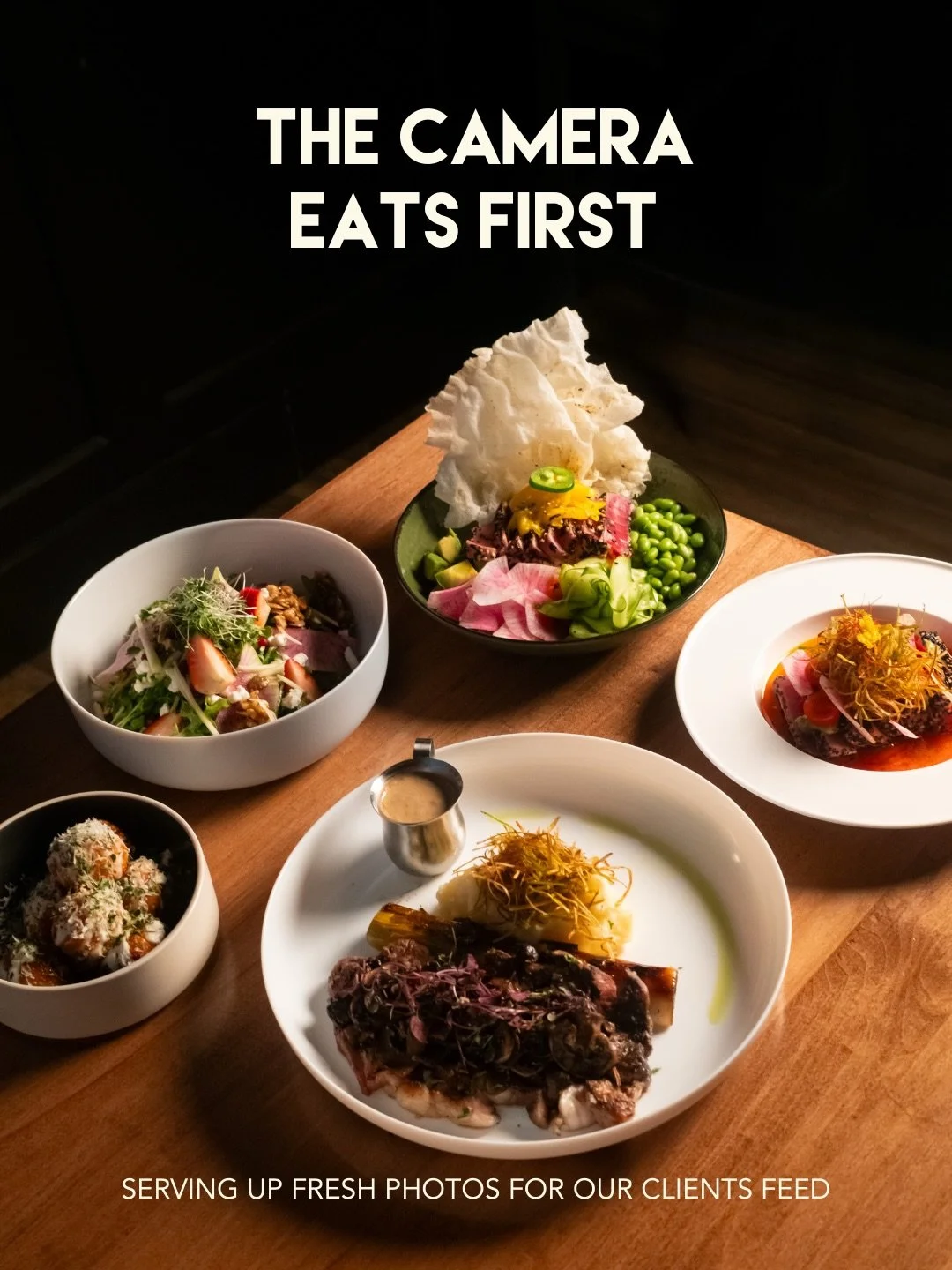 &ldquo;We need photos of our new menu&rdquo;

At Aces and Oak, food photography isn&rsquo;t just a photo. It&rsquo;s the story and flavor, all in one frame. We create scroll-stopping content that makes your restaurant menu look as good online as it i
