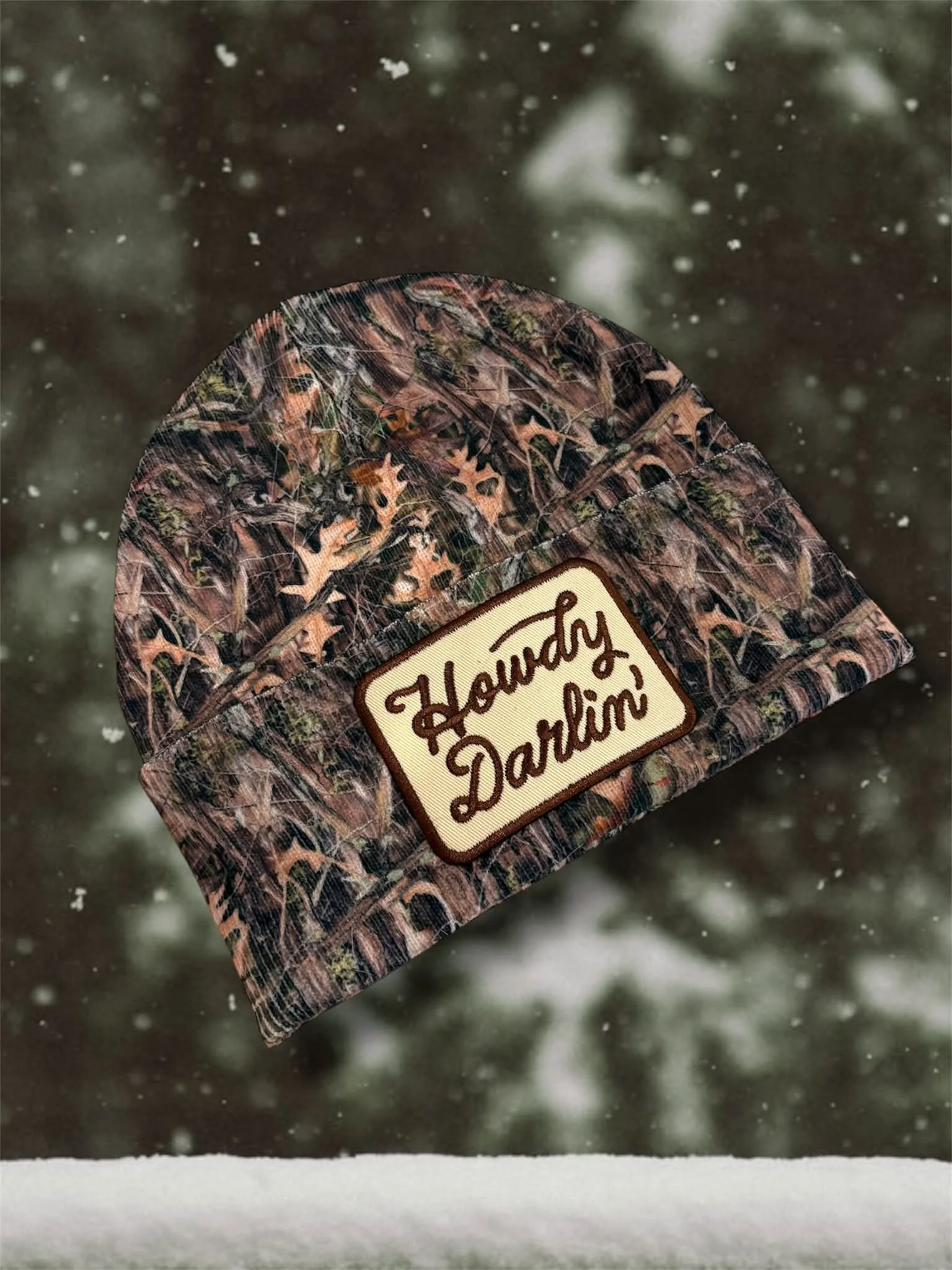Howdy Darlin' Camo Beanie