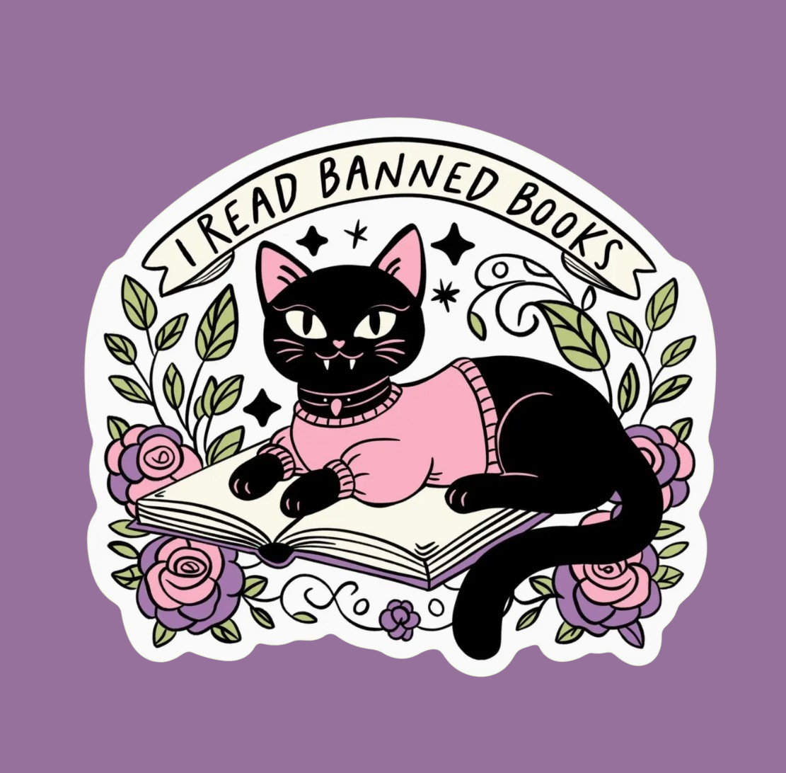 I Read Banned Books Sticker