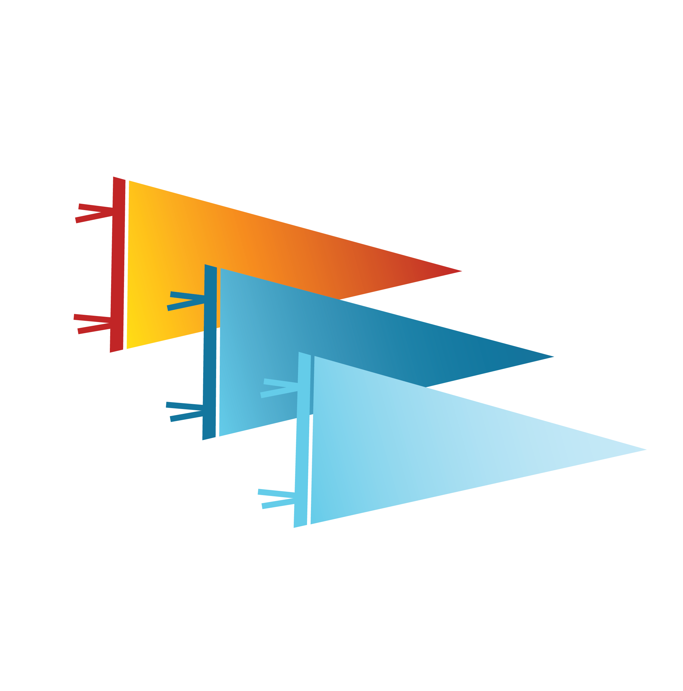 AGraphicOfThreeColorfulCollegePennants_HopeCollegeCounseling