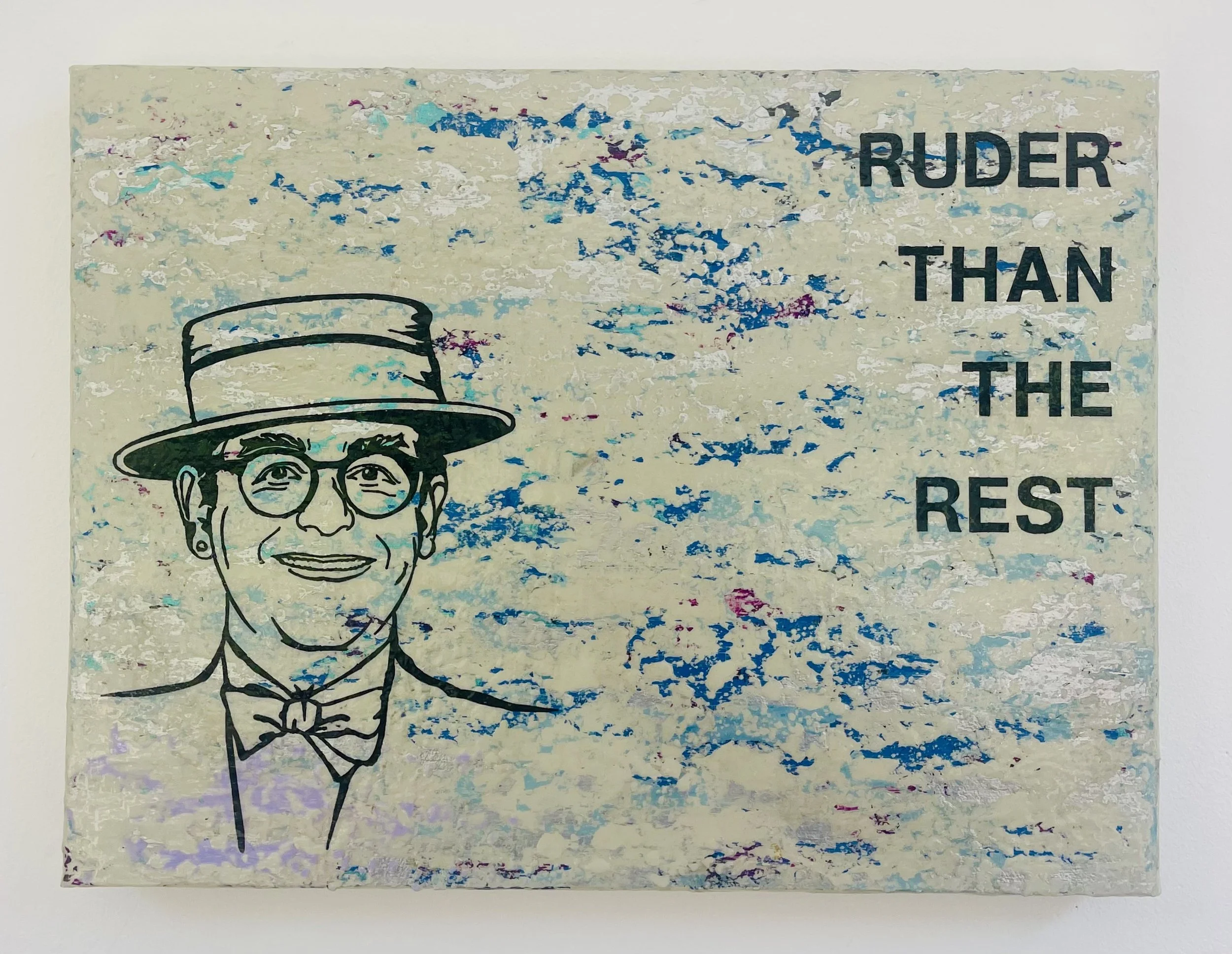 ELTON JOHN - RUDER THAN THE REST
Cement/Blue
40cm x 30cm 3D CANVAS
