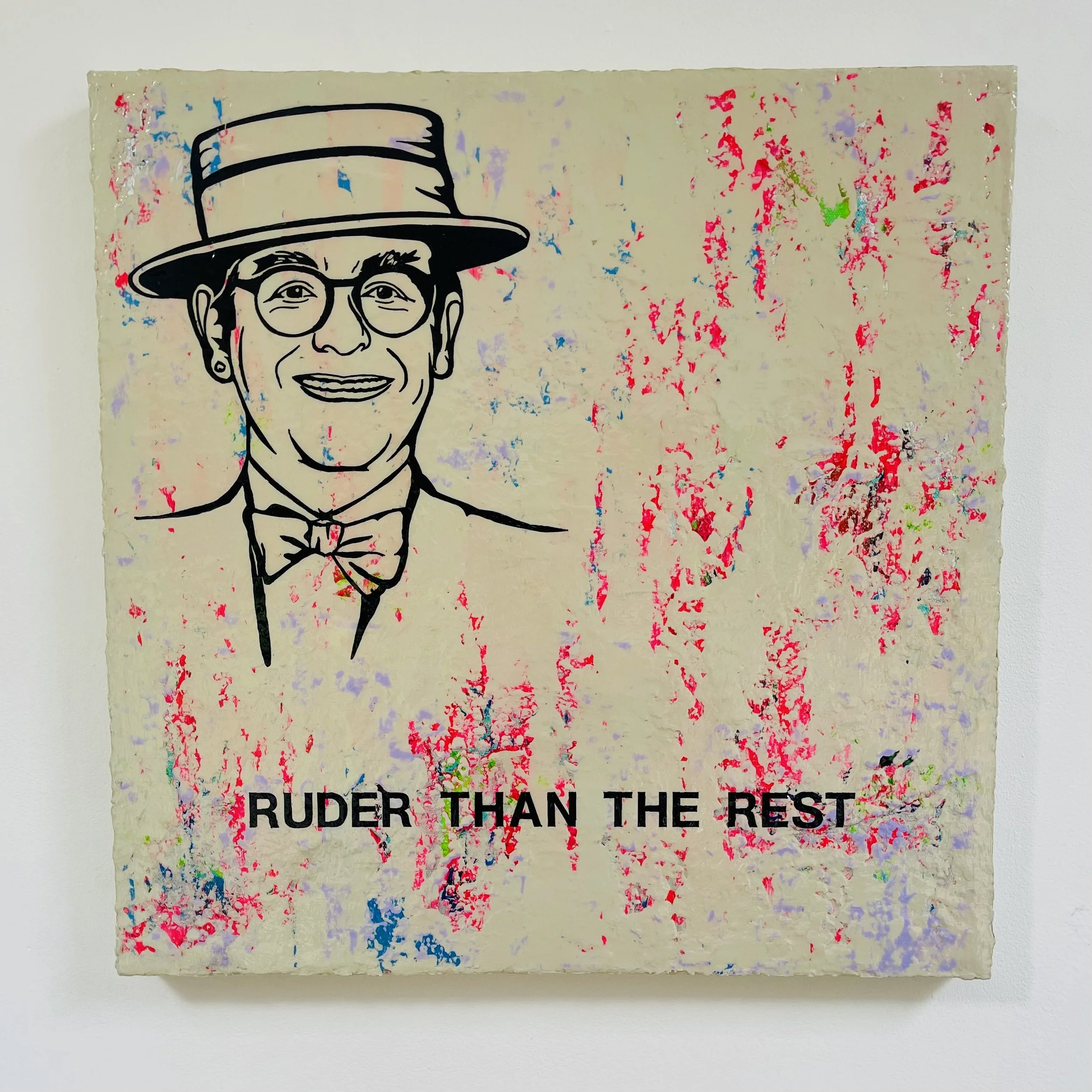 ELTON JOHN - RUDER THAN THE REST
Cement/Pinks
50cm x 50cm 3D CANVAS