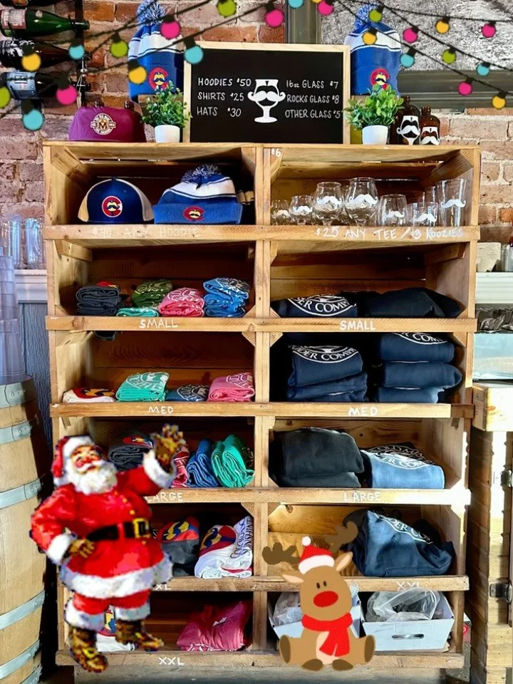 I don&rsquo;t mean to alarm you, but Christmas is right around the corner. Come on down all next week to load up on merch, gift cards, and cider for your loved ones! We will be closing up shop for a little Christmas break the 22-25 so make sure to co