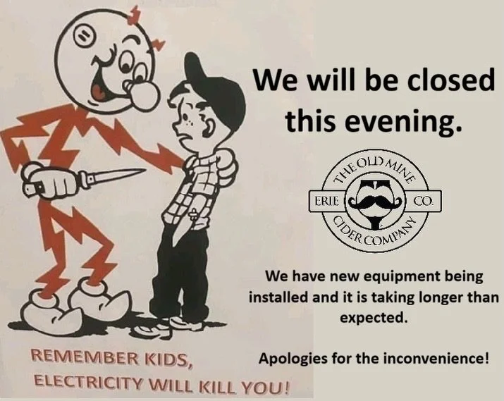 Unfortunately, we are going to be closed this evening. We have new pizza ovens going in and things are taking a bit longer than initially expected&hellip; we&rsquo;ll be back soon and better than ever!