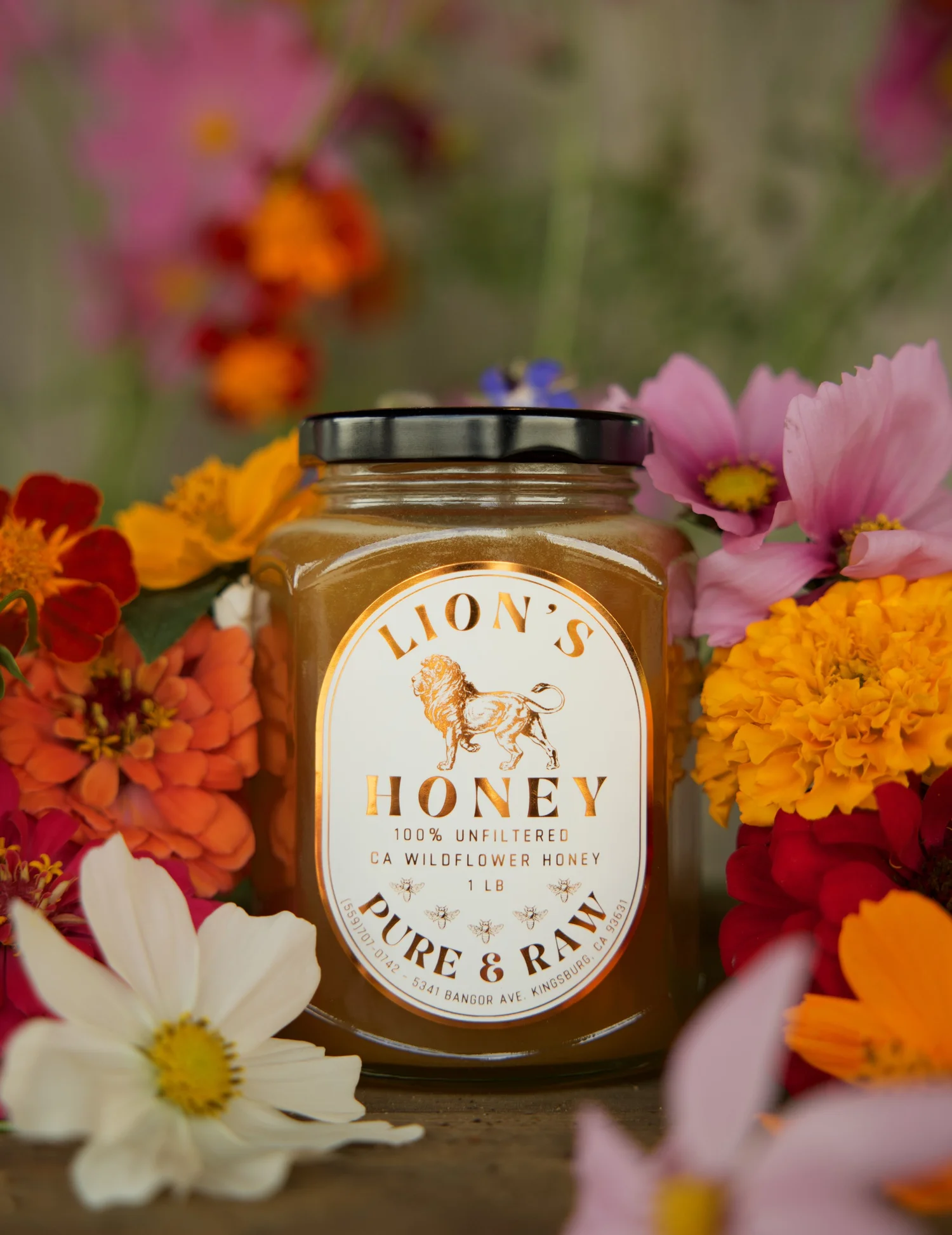 CA Wildflower Honey 1lb — Lion's Honey