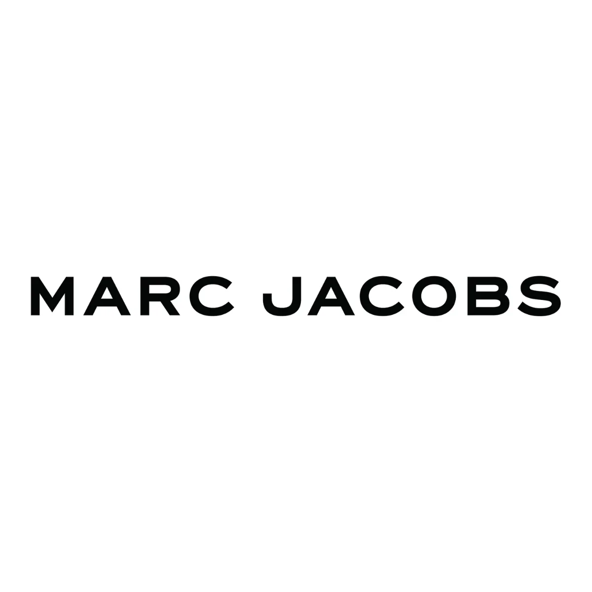 Black text 'MARC JACOBS' on a white background.