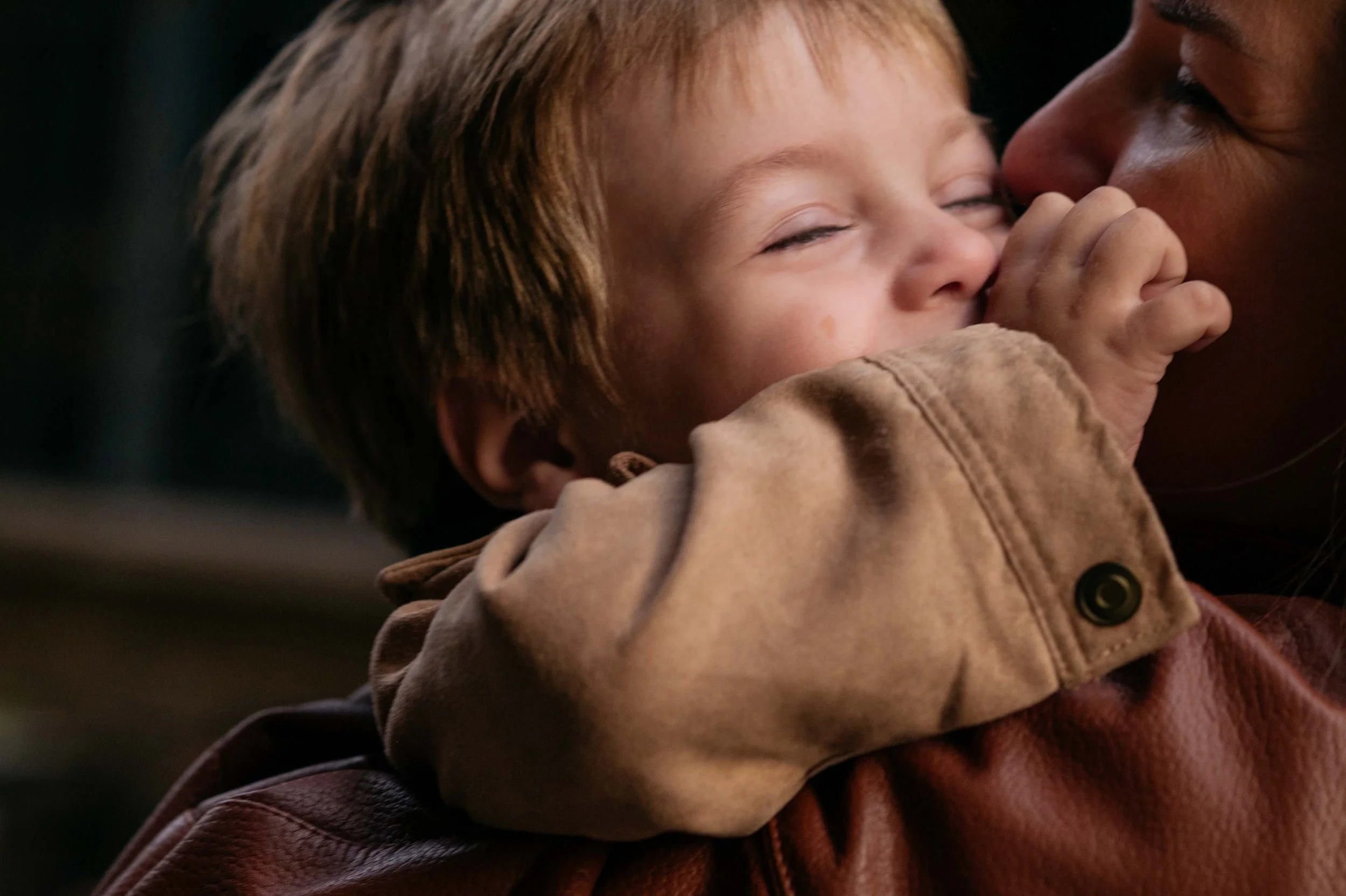 mother and son portrait session
