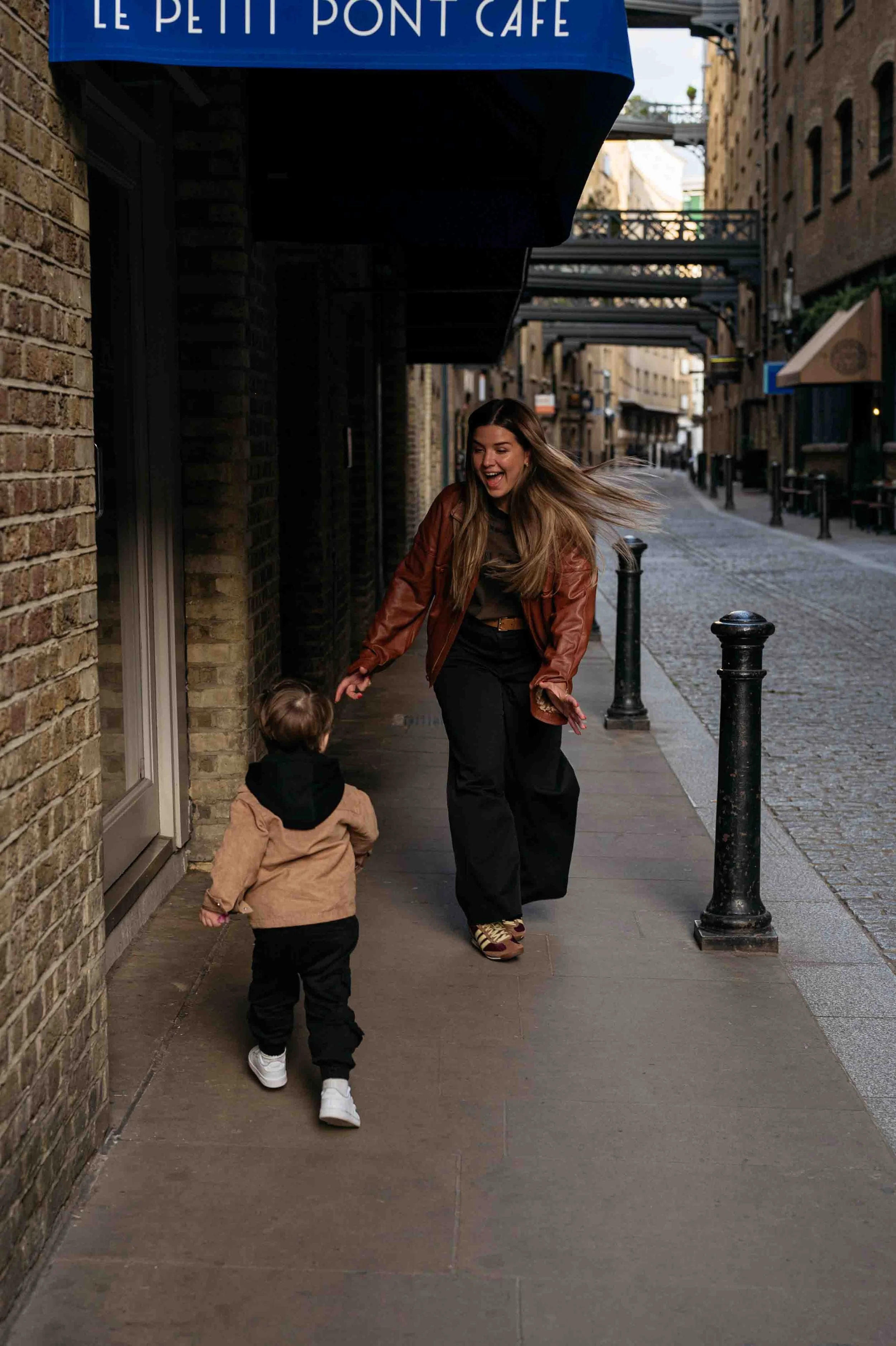 candid mother–son moments