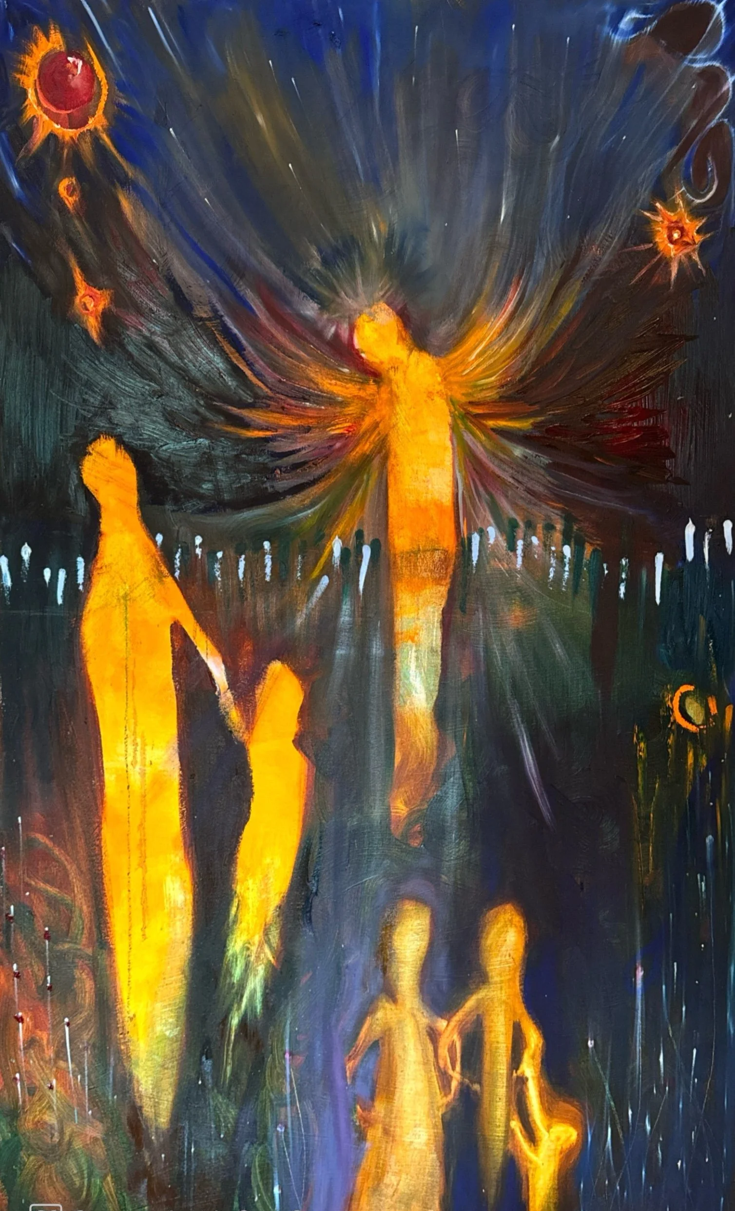 "Divine Protection"
34" x 55" Oil on Canvas