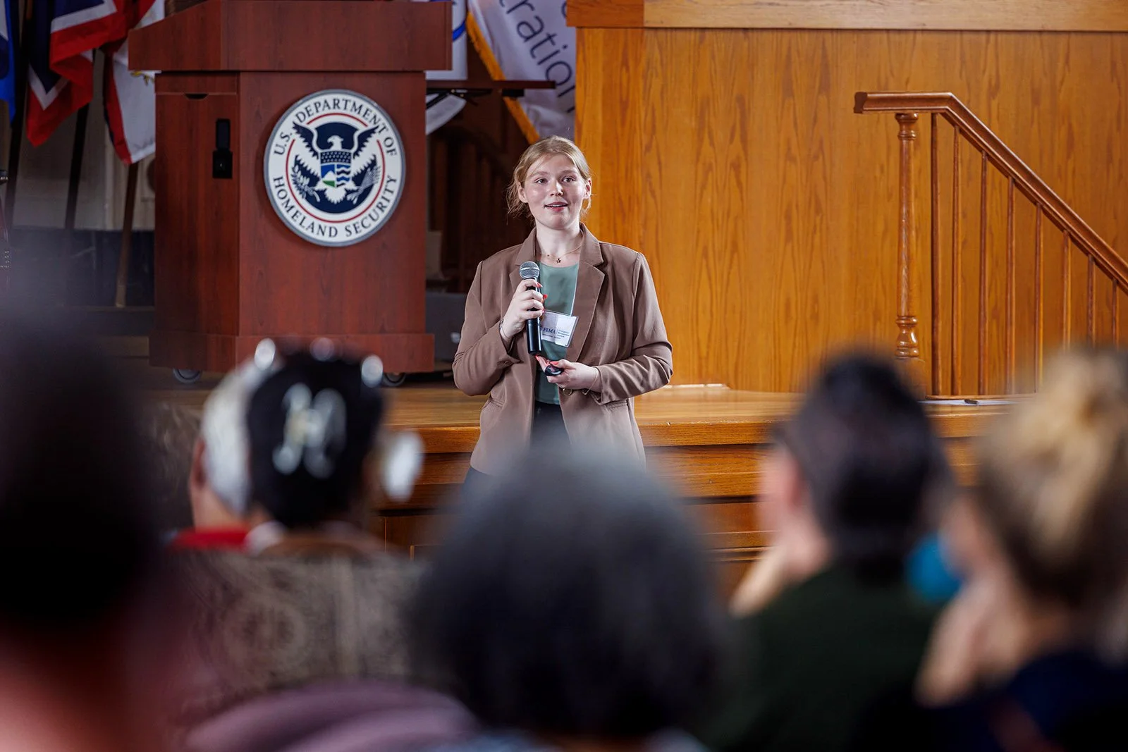 A FEMA speaker at the National Emergency Training Center