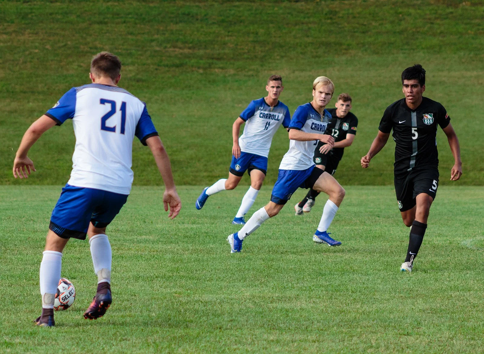 soccer game action shot