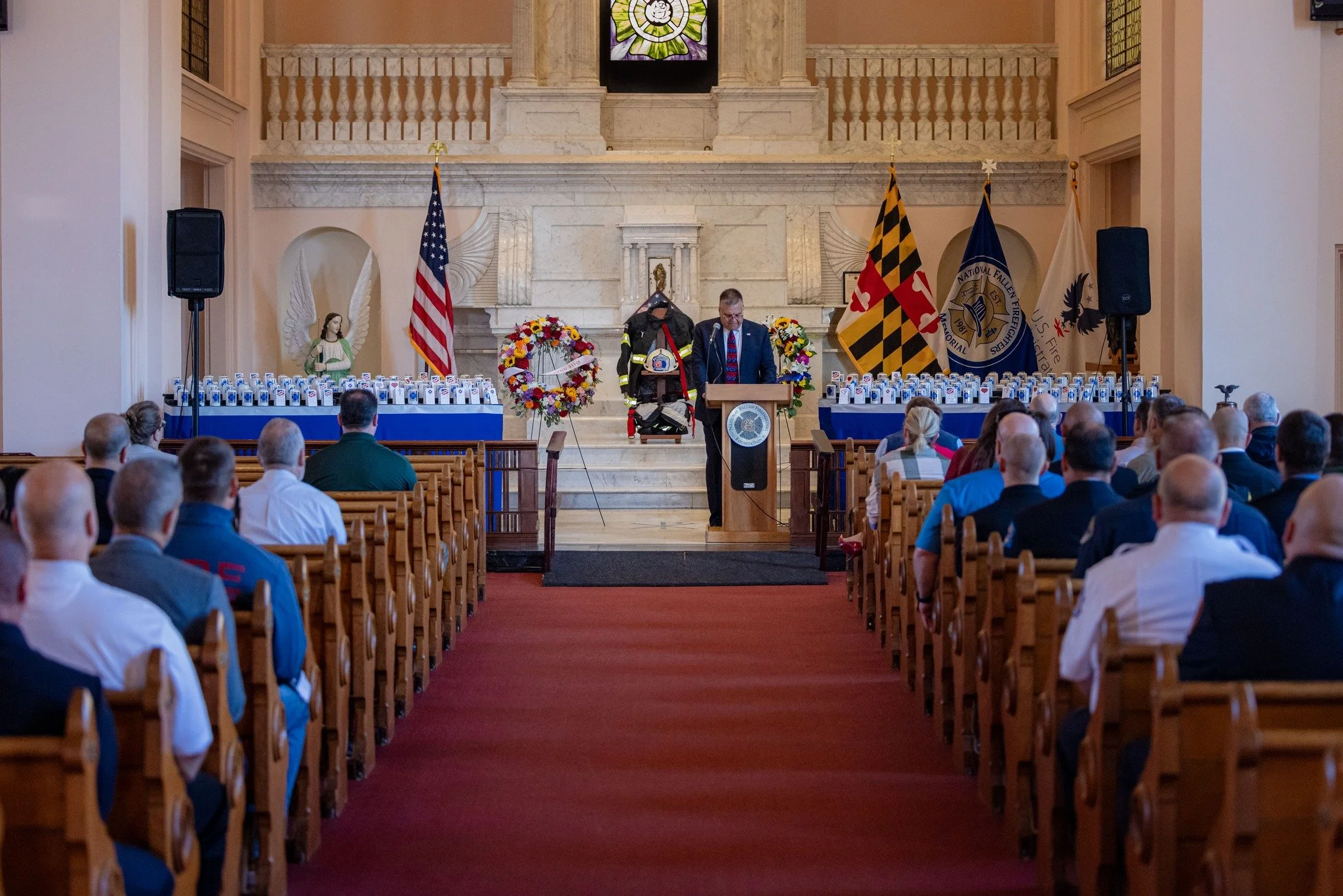 chapel at NETC 9/11 memorial services in 2024