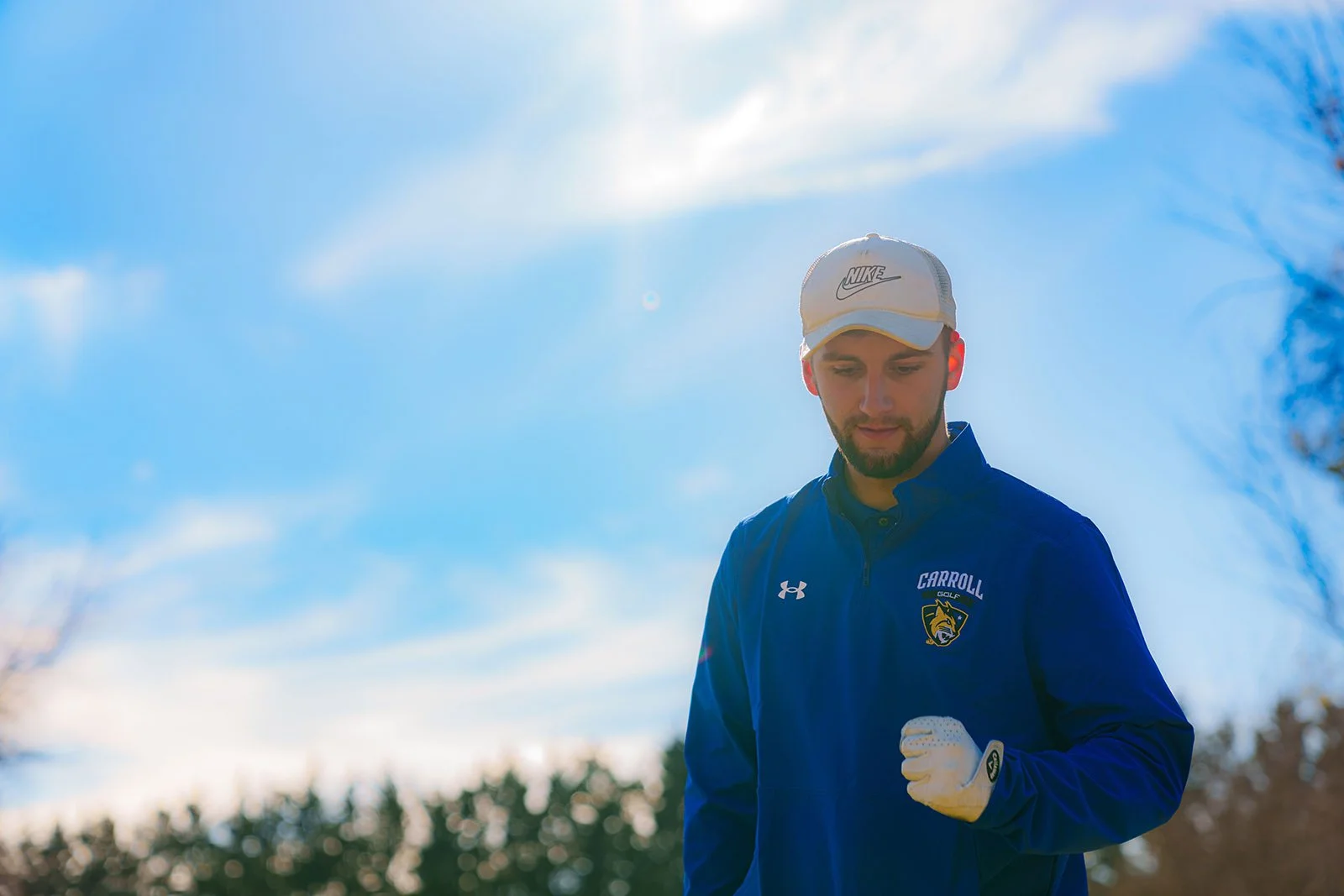 Carroll Community College Golf athlete in competition