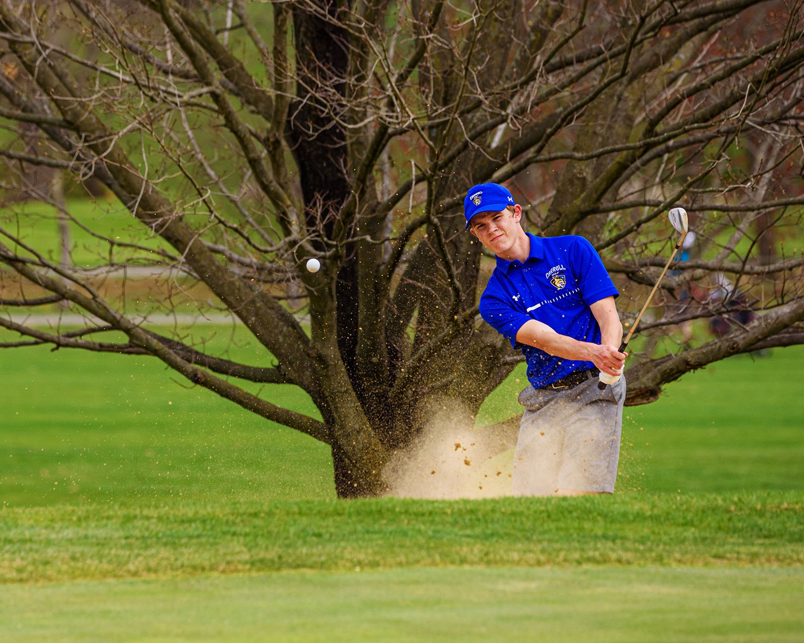 Carroll Community College Golf athlete in competition