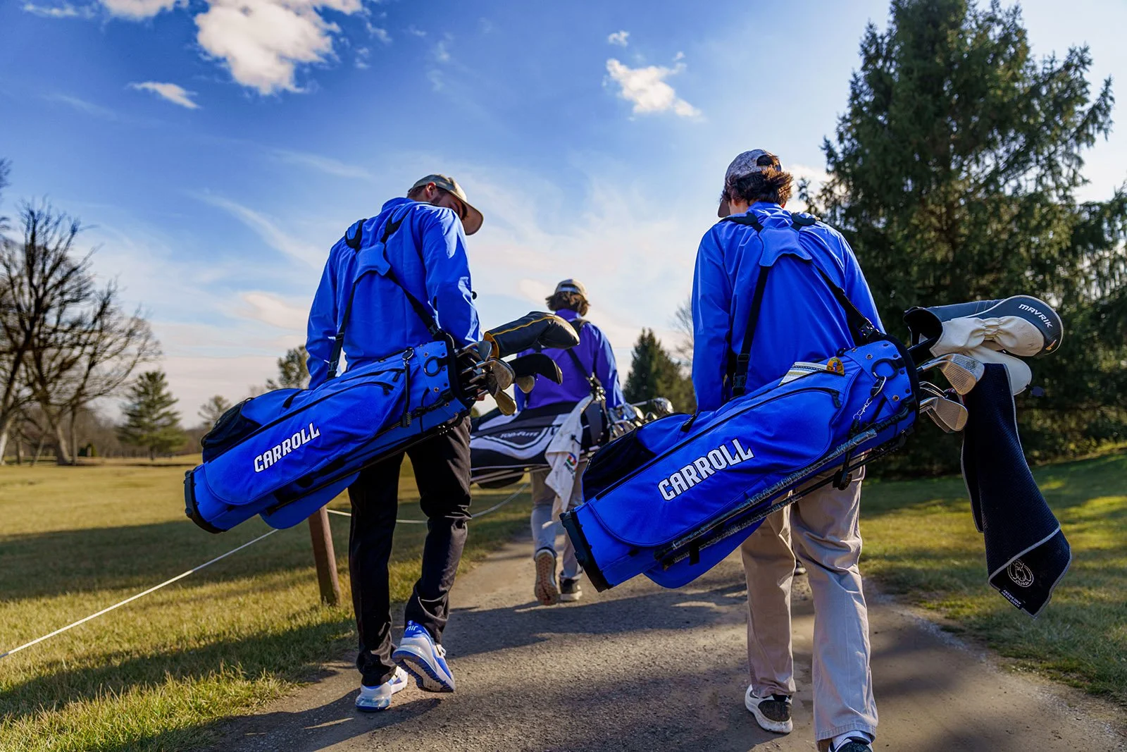 Carroll Community College golf squad promotional photo